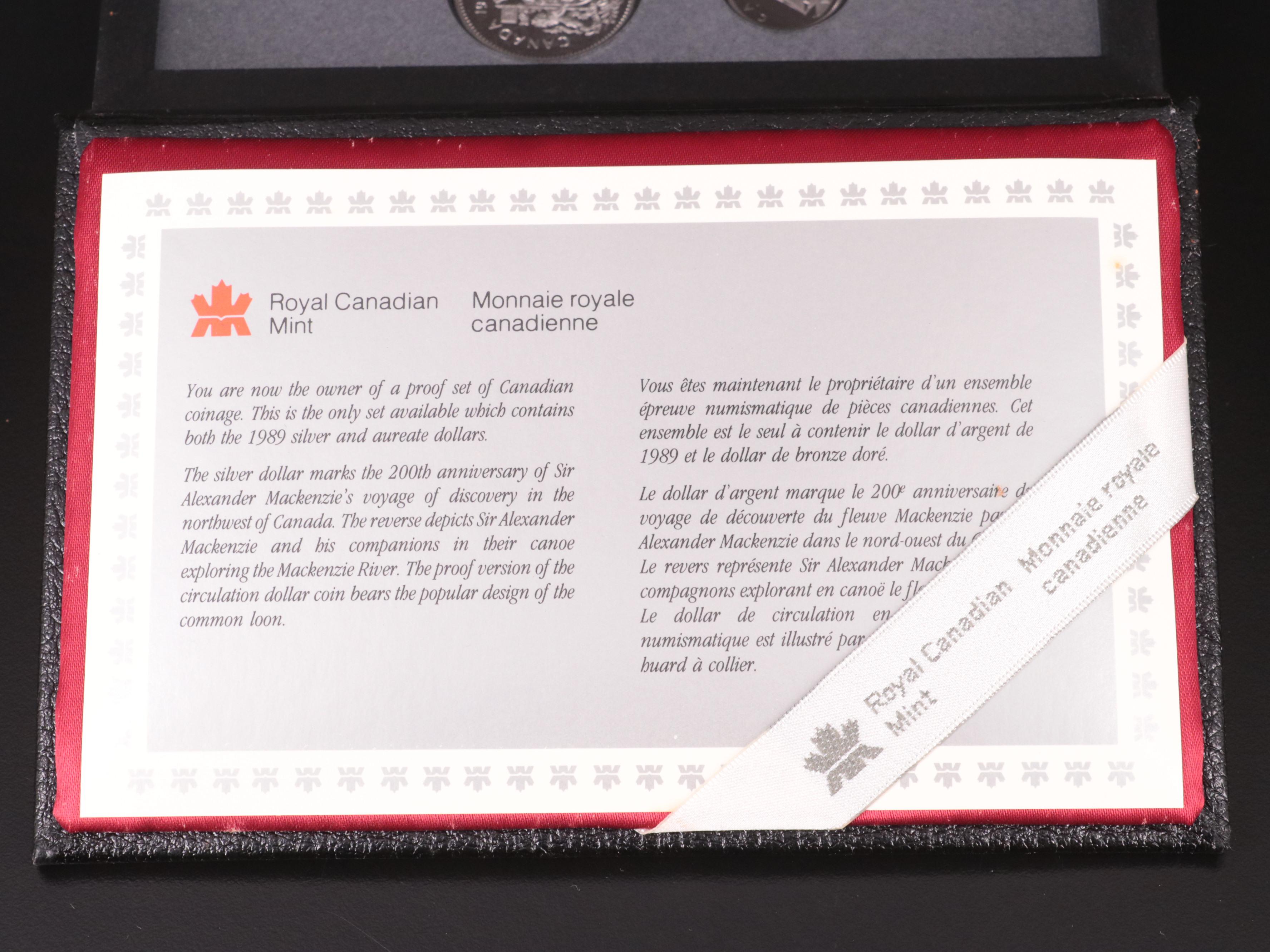 Six Canadian Proof Coin Sets