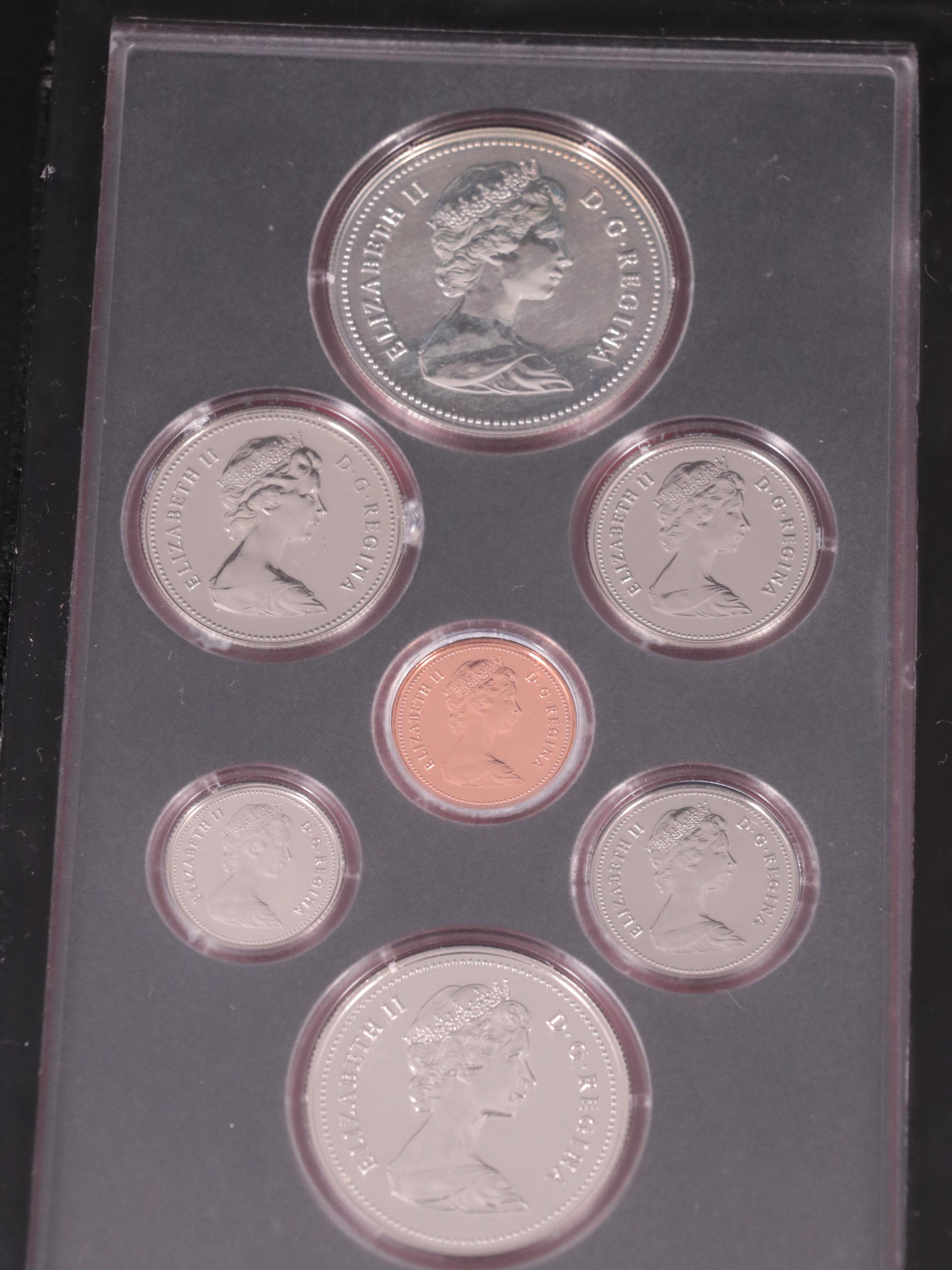 Six Canadian Proof Coin Sets