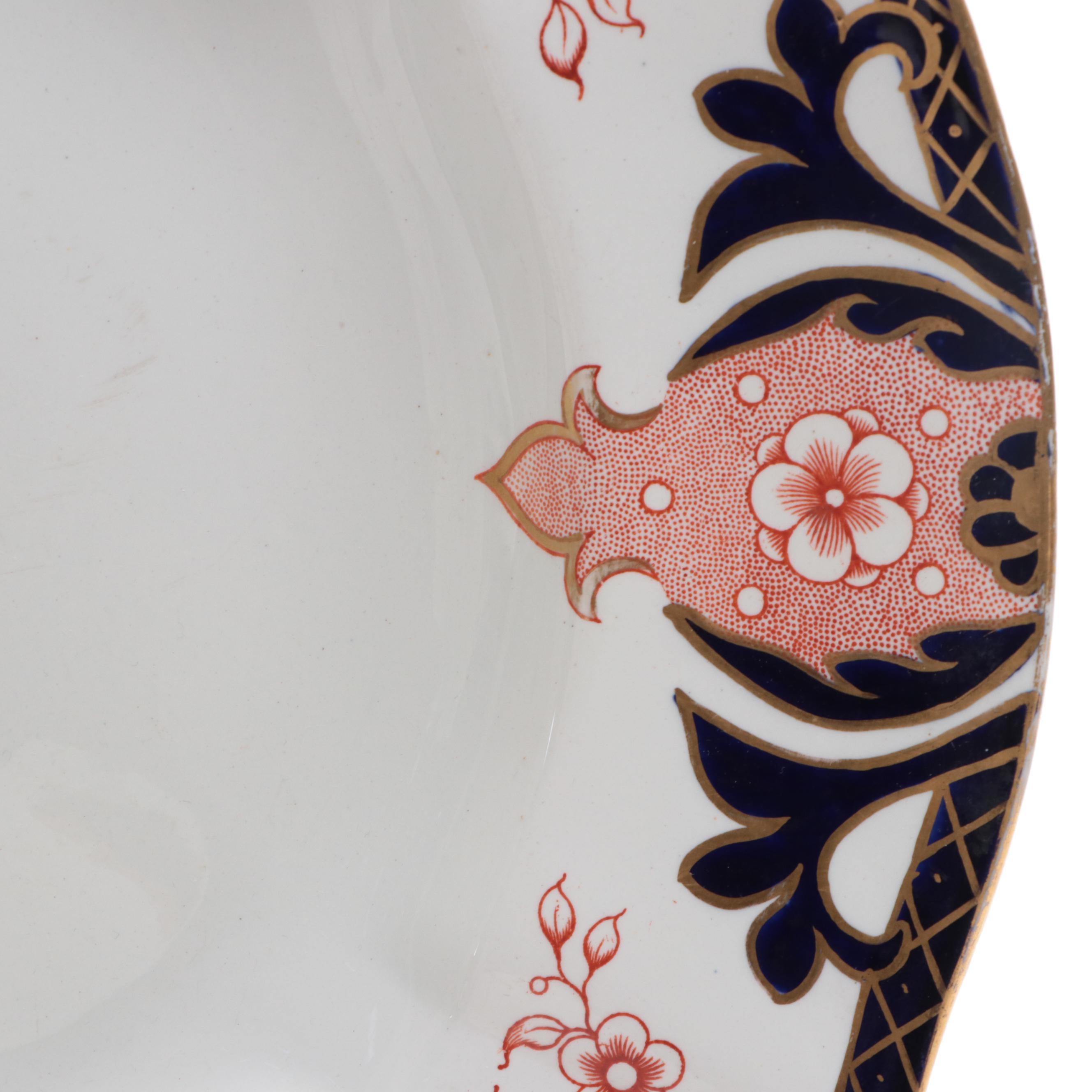 Royal Crown Derby English Bone China "King's Imari" Platter, 1906