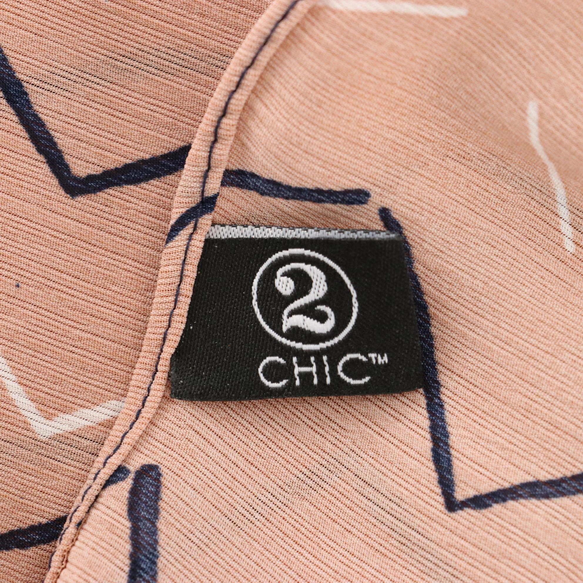 Michael Kors Chain Link Print Scarf with 2 Chic Chevron and Fringe Scarves