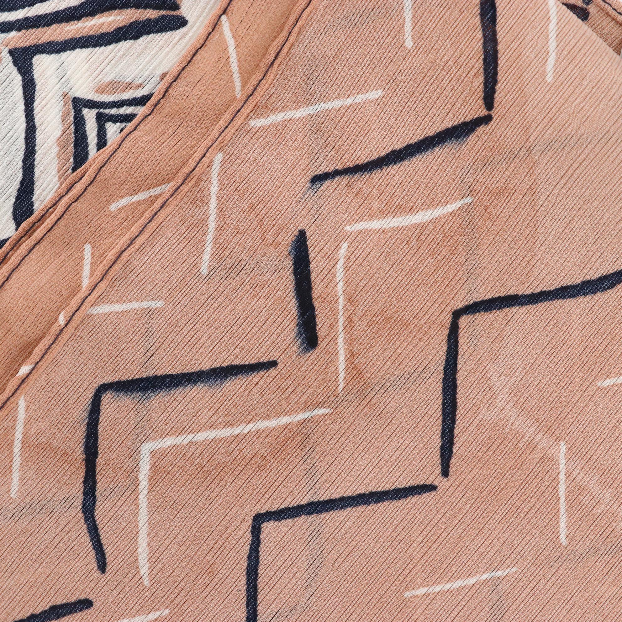 Michael Kors Chain Link Print Scarf with 2 Chic Chevron and Fringe Scarves