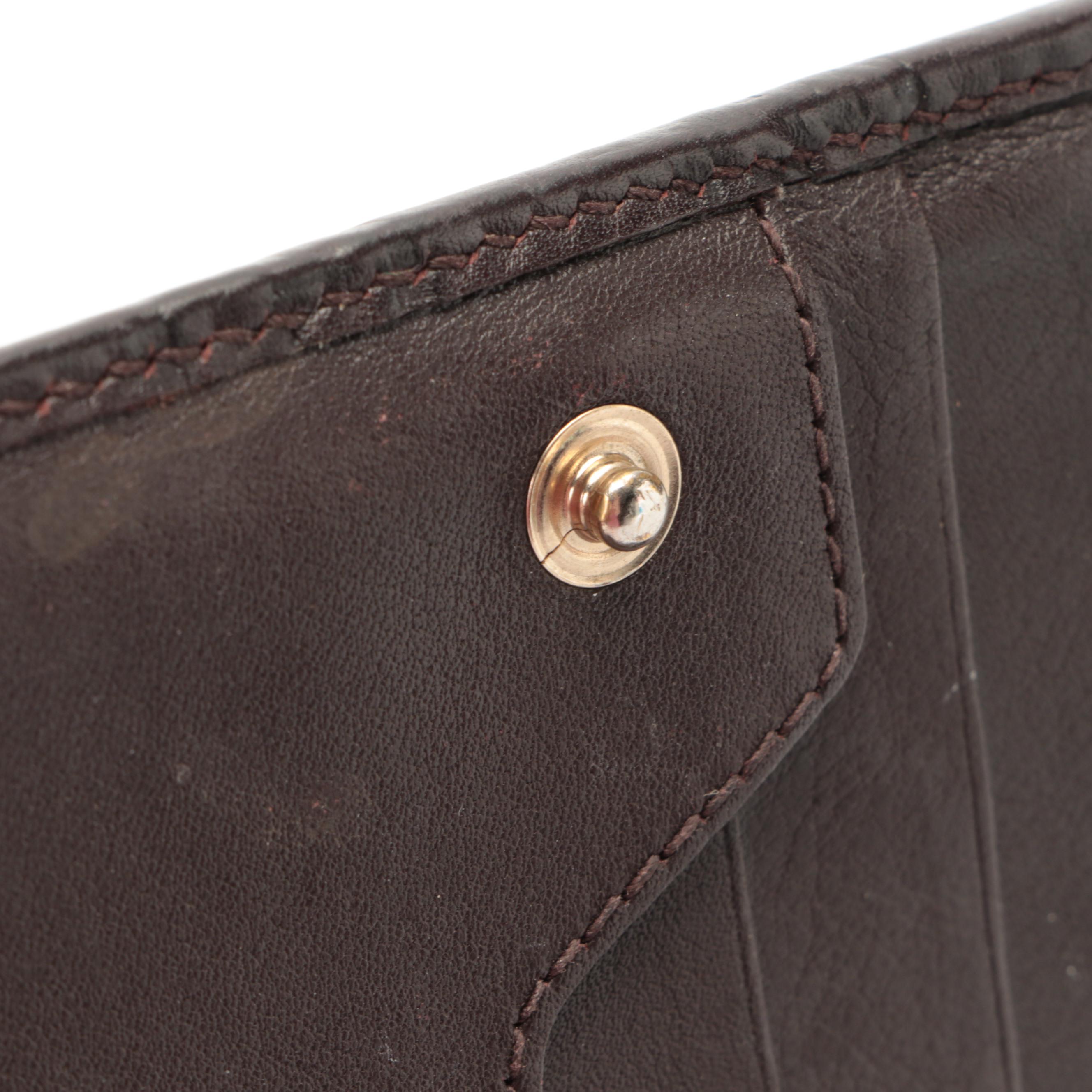 Gucci Flap Wallet in Dark Brown Guccissima Leather