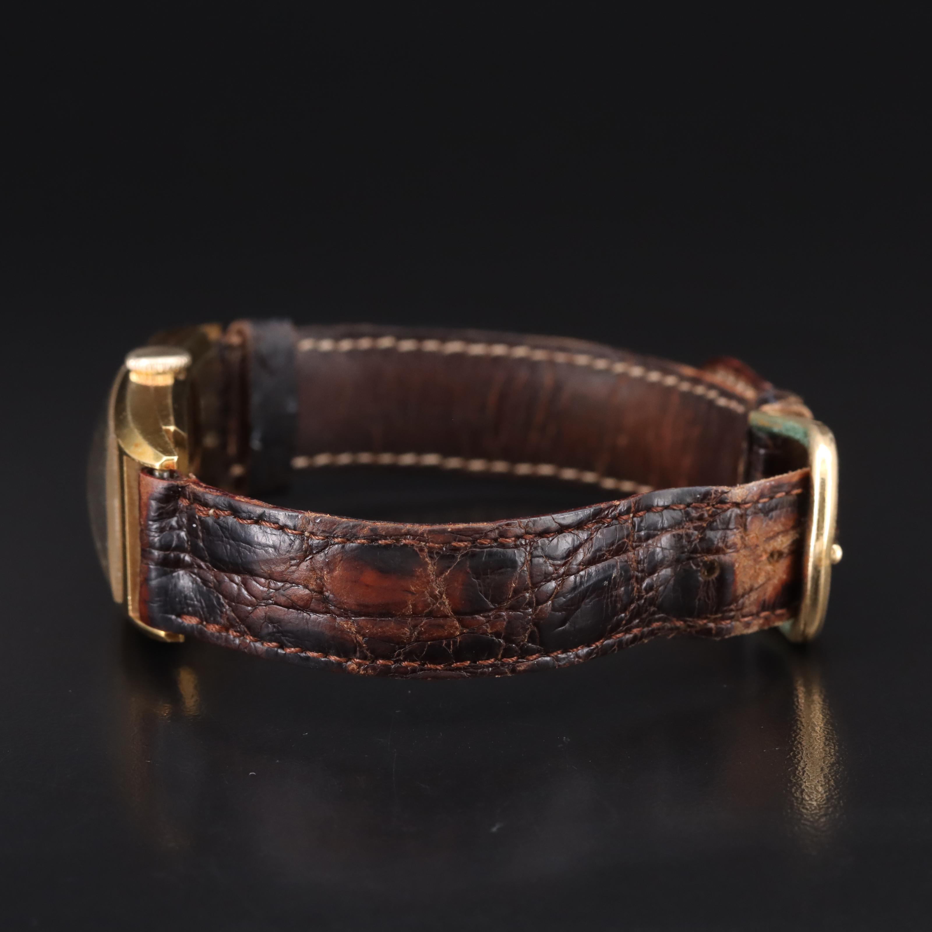 Vintage 18K Hamilton Tank Shape Watch