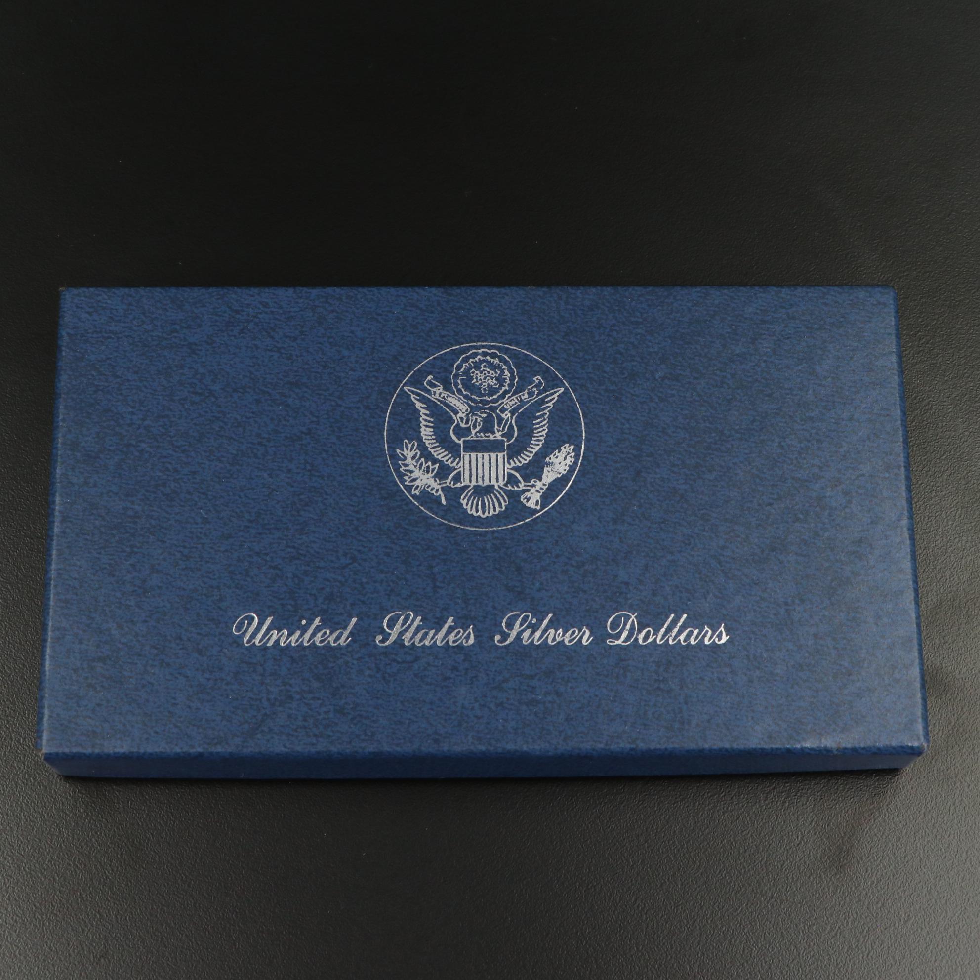 1984 3-Coin Olympic Commemorative Silver Dollar Set