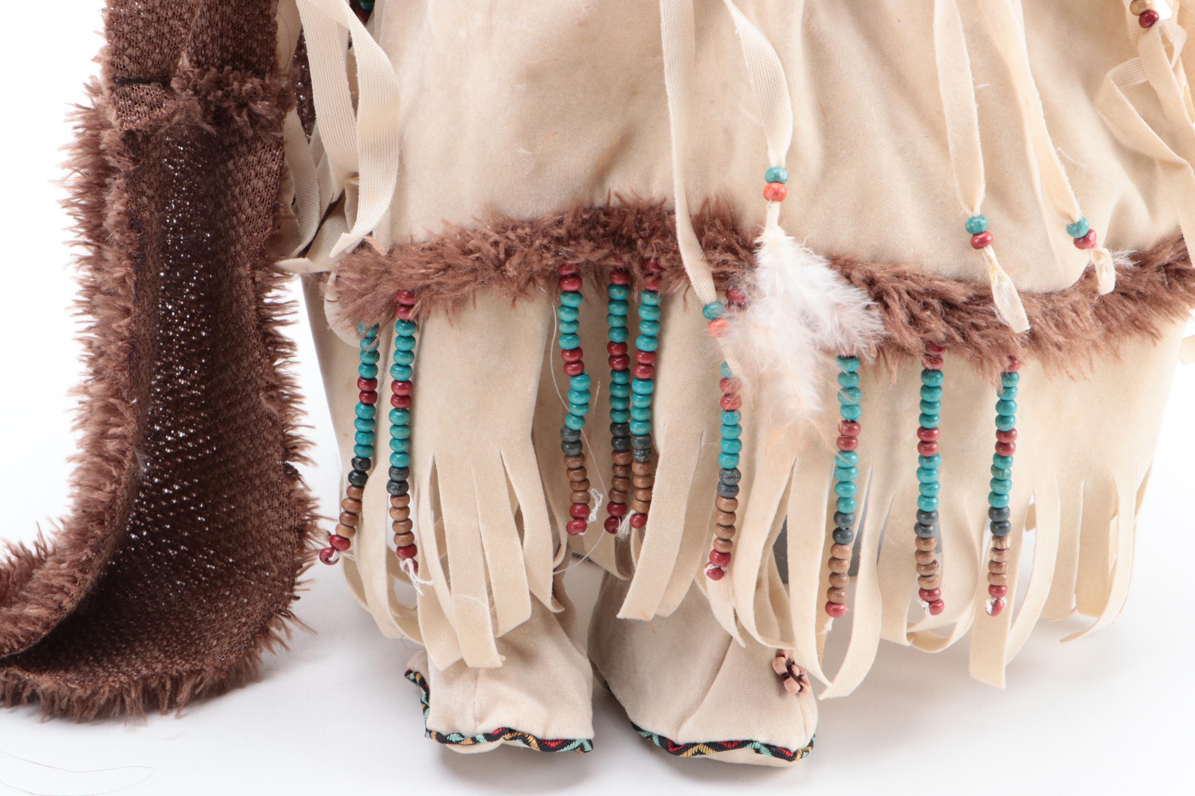 Native American Porcelain Dolls, Wall Plaques