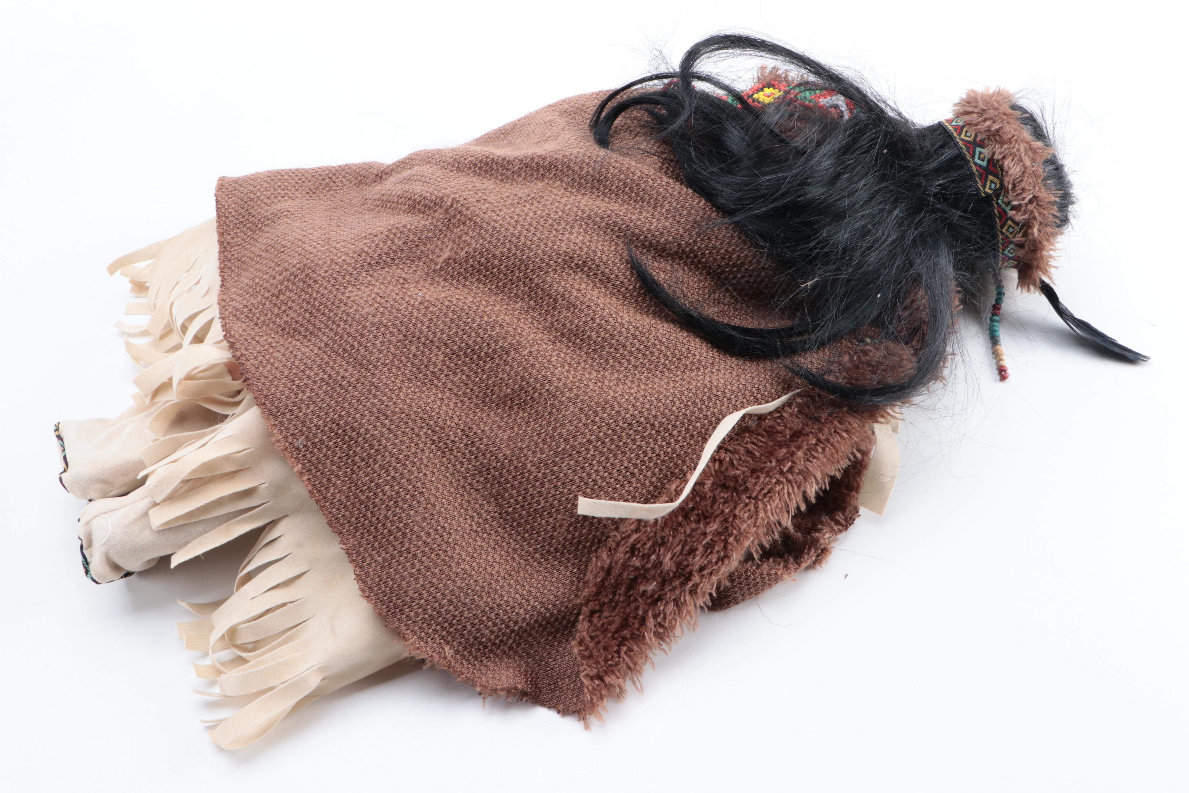 Native American Porcelain Dolls, Wall Plaques