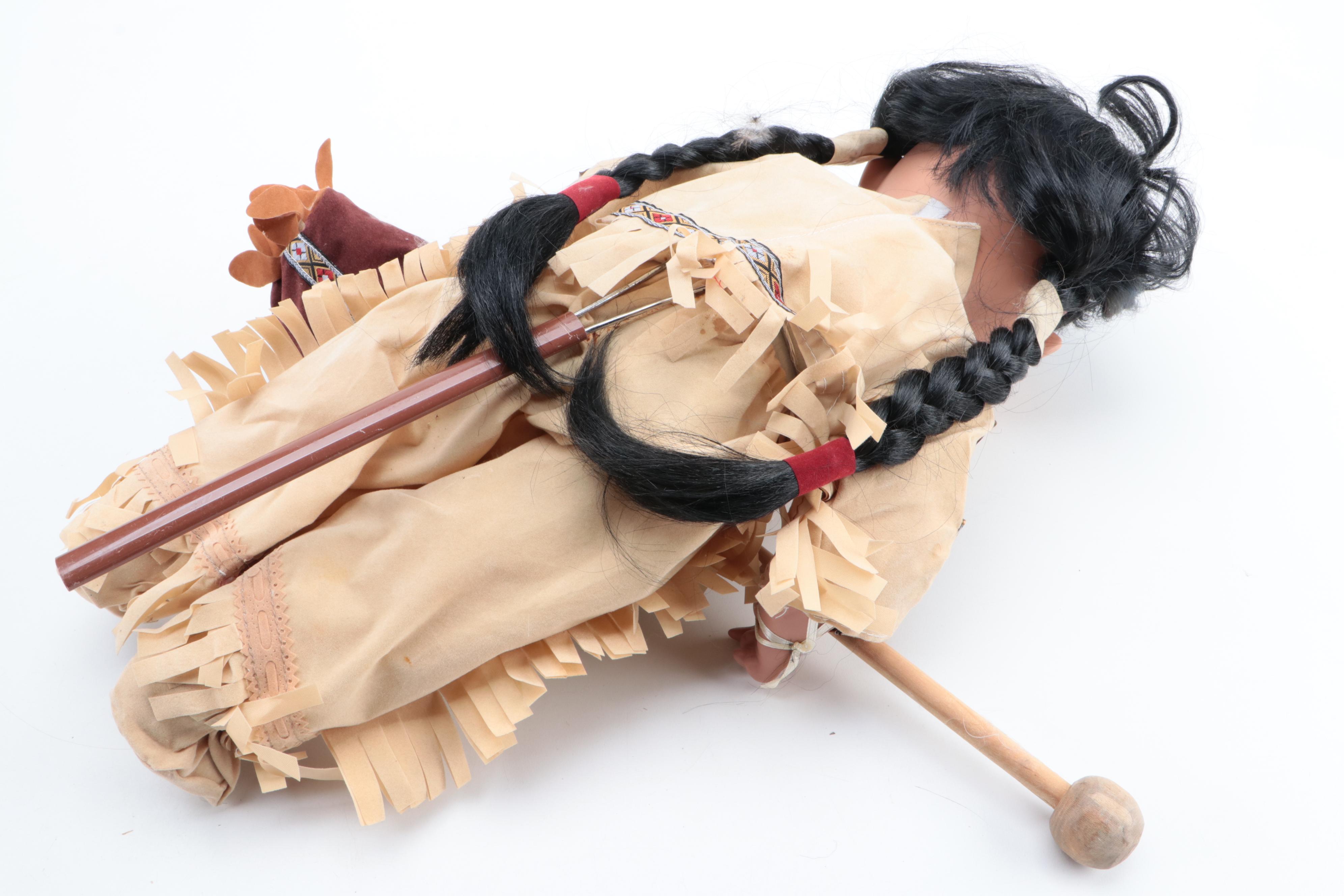 Native American Porcelain Dolls, Wall Plaques