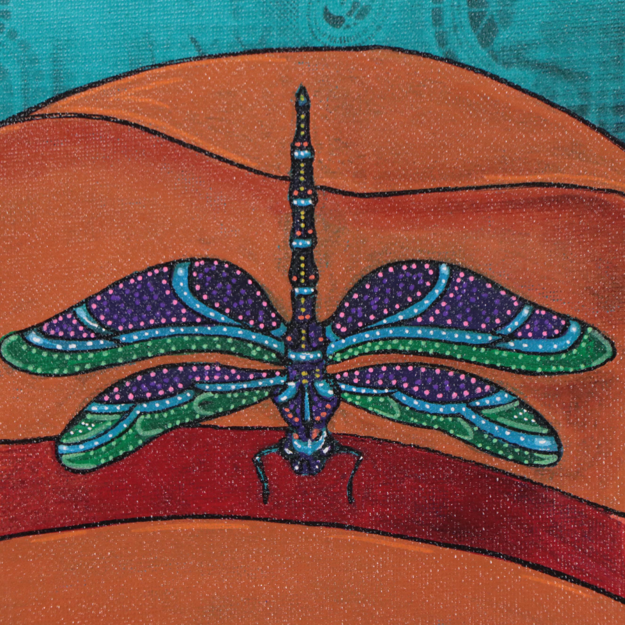 Ricardo Maya Acrylic Portrait, 21st Century