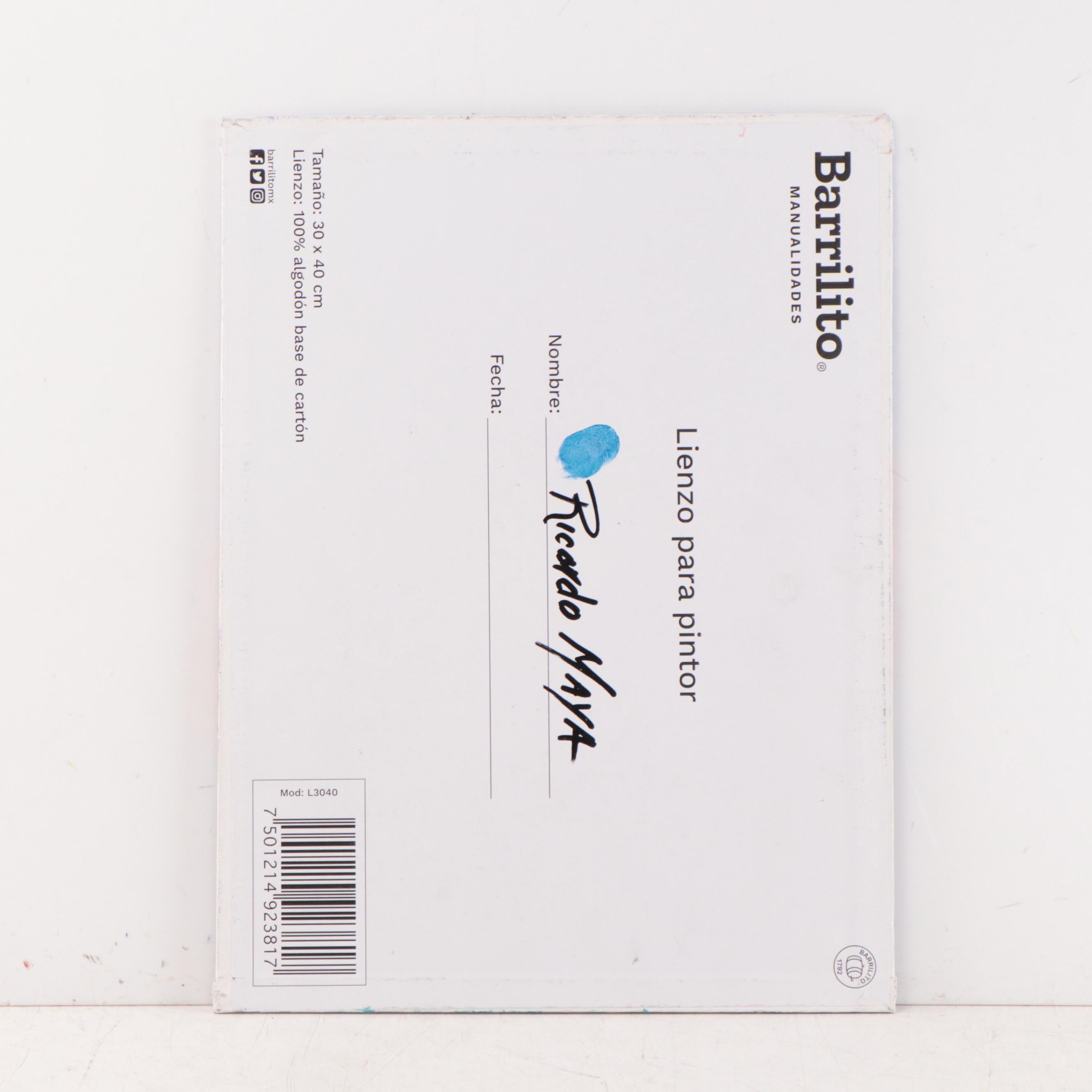 Ricardo Maya Acrylic Portrait, 21st Century