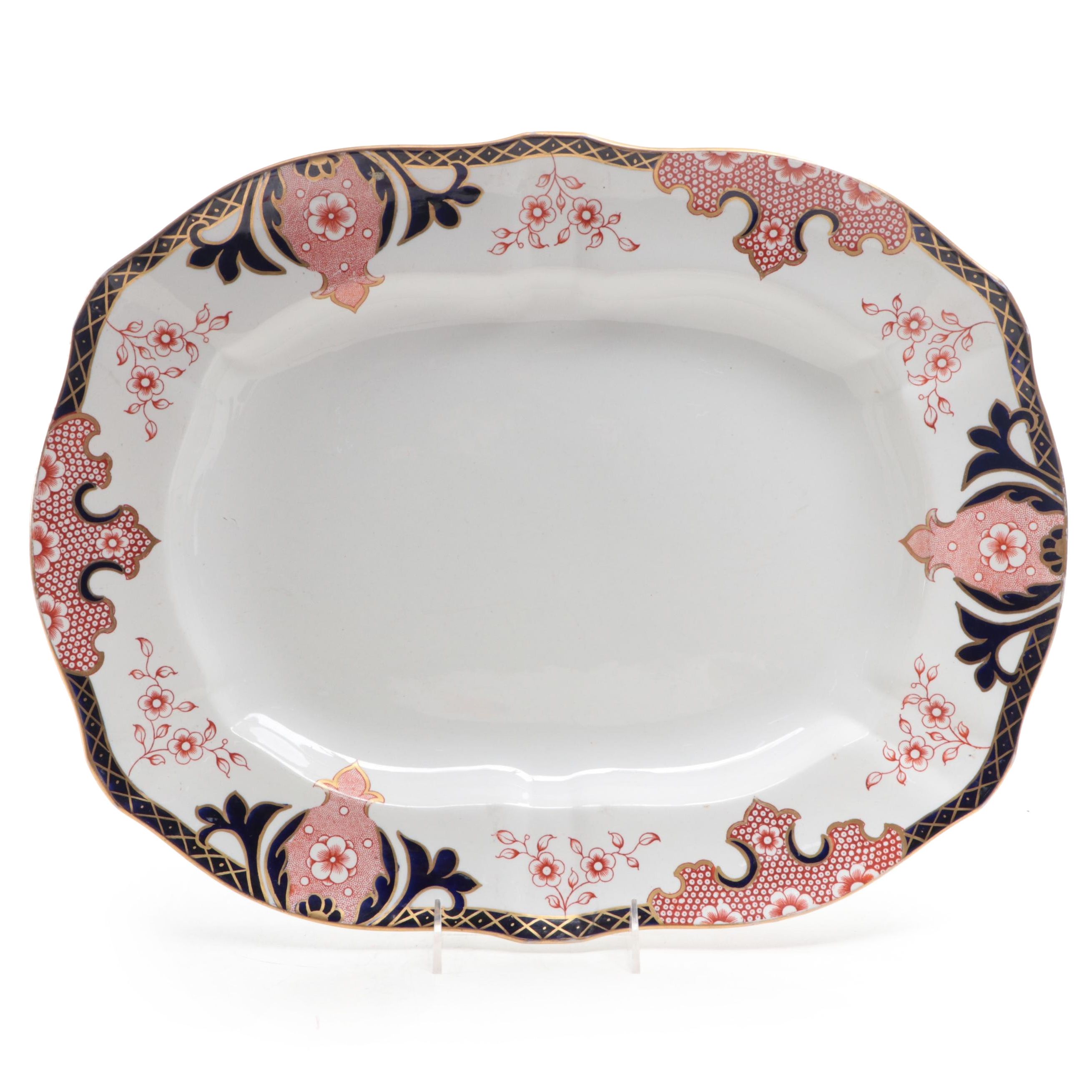 Royal Crown Derby English Bone China "King's Imari" Platter, 1906
