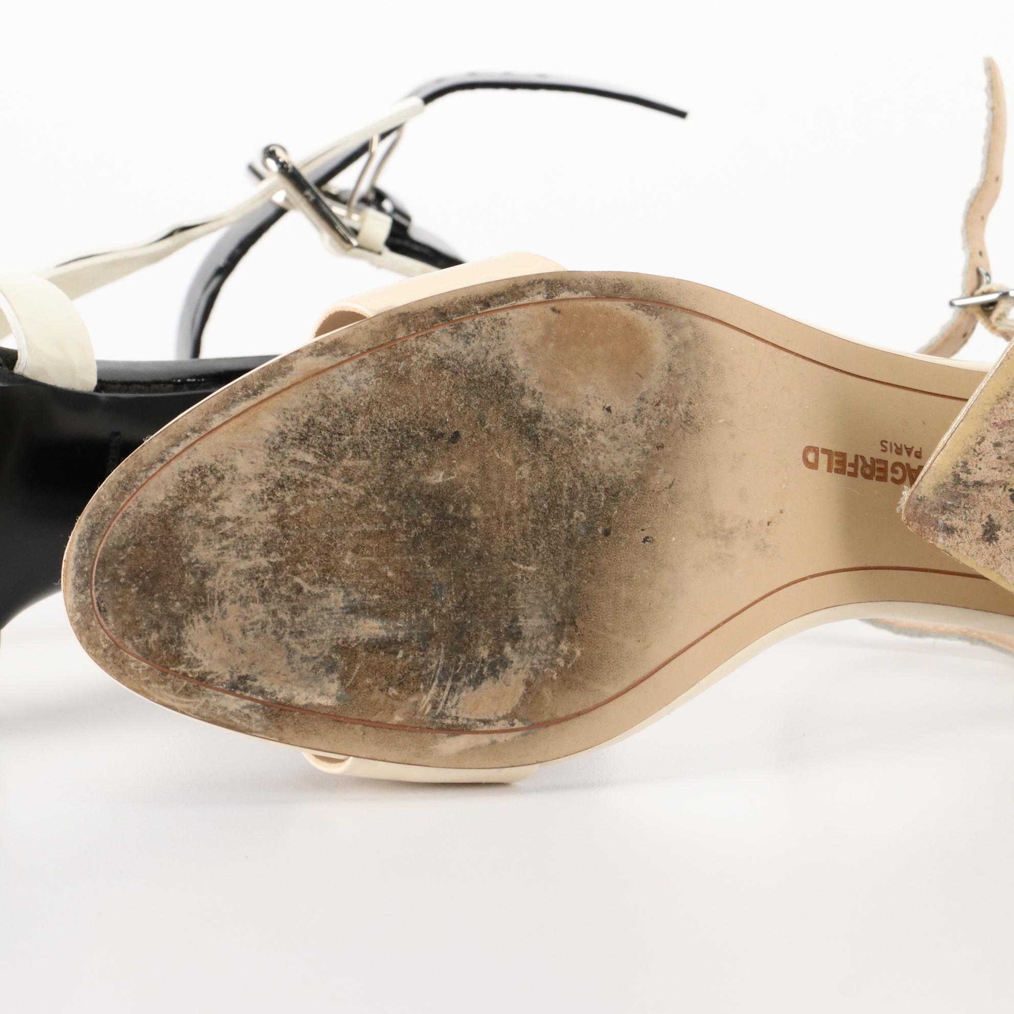 Ralph Lauren, Karl Lagerfeld, and Santini Mavardi Heeled Sandals