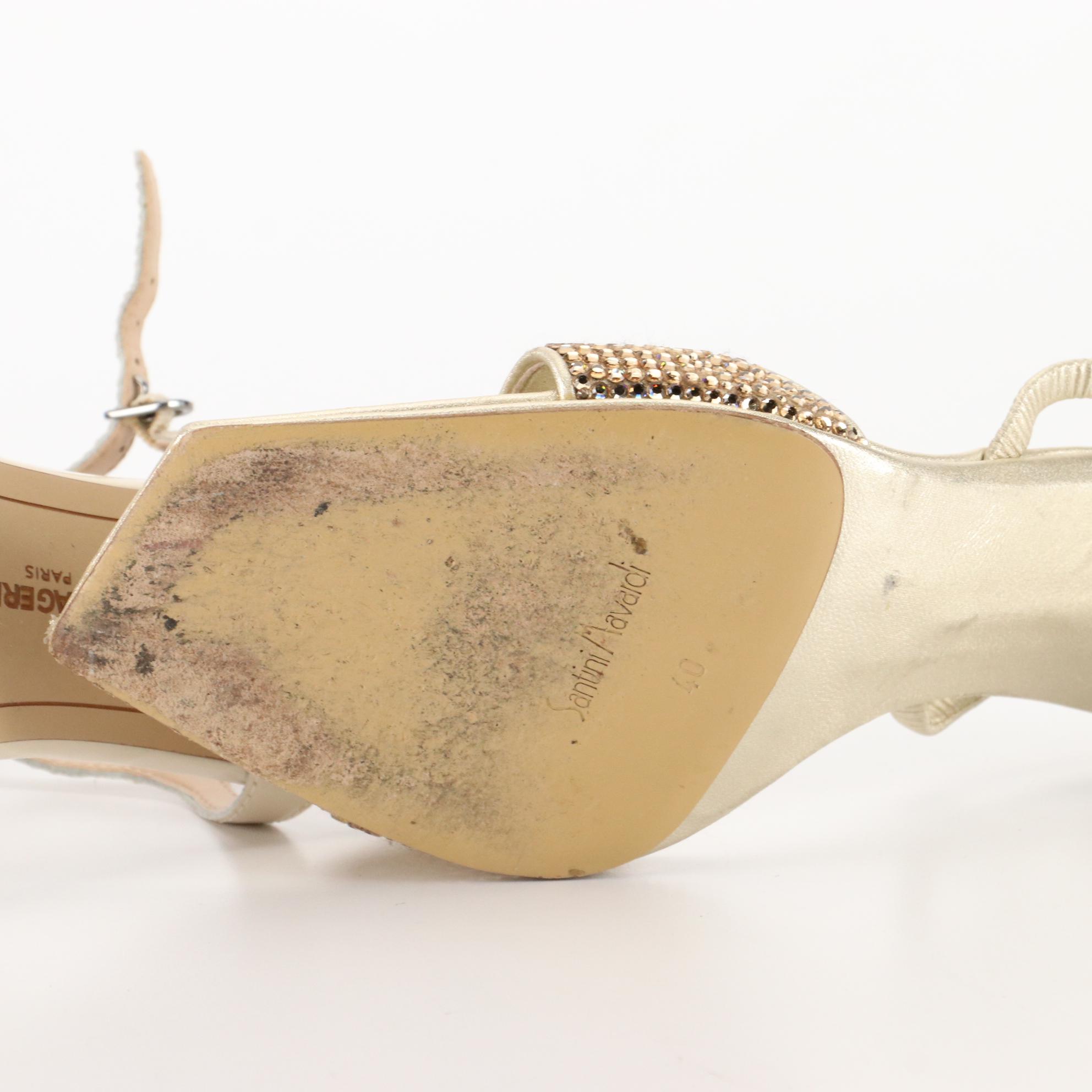 Ralph Lauren, Karl Lagerfeld, and Santini Mavardi Heeled Sandals