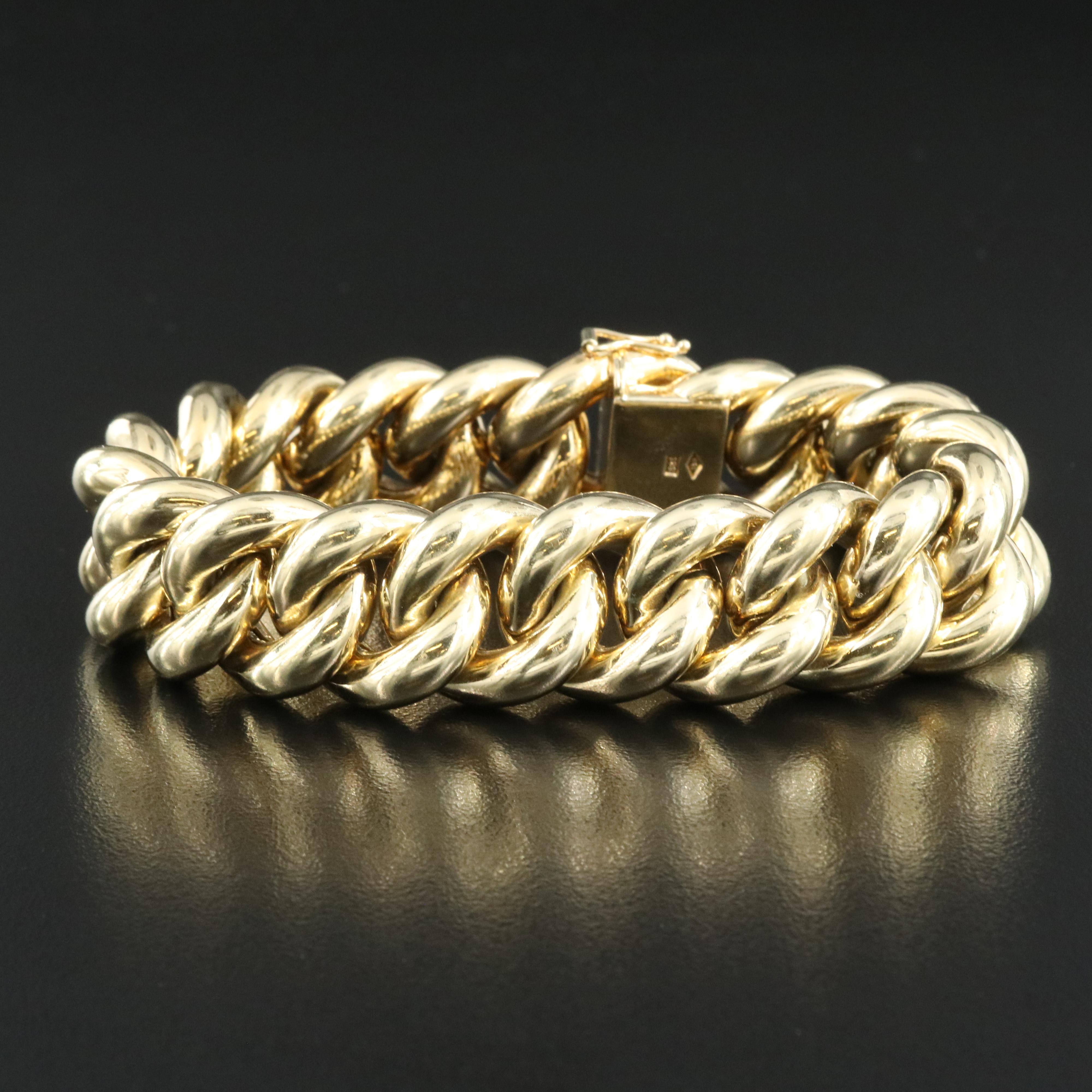 14K Curb Link Bracelet