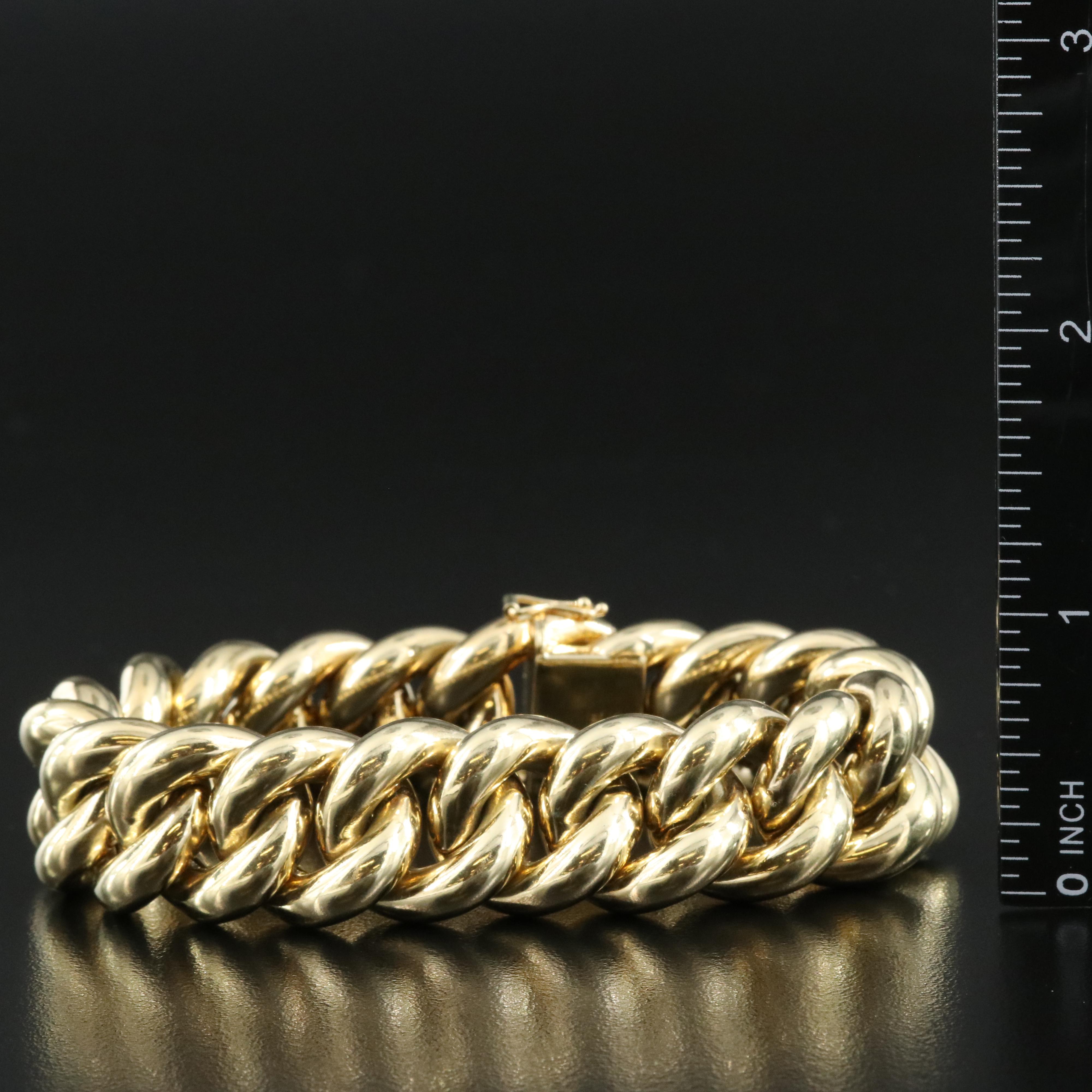 14K Curb Link Bracelet