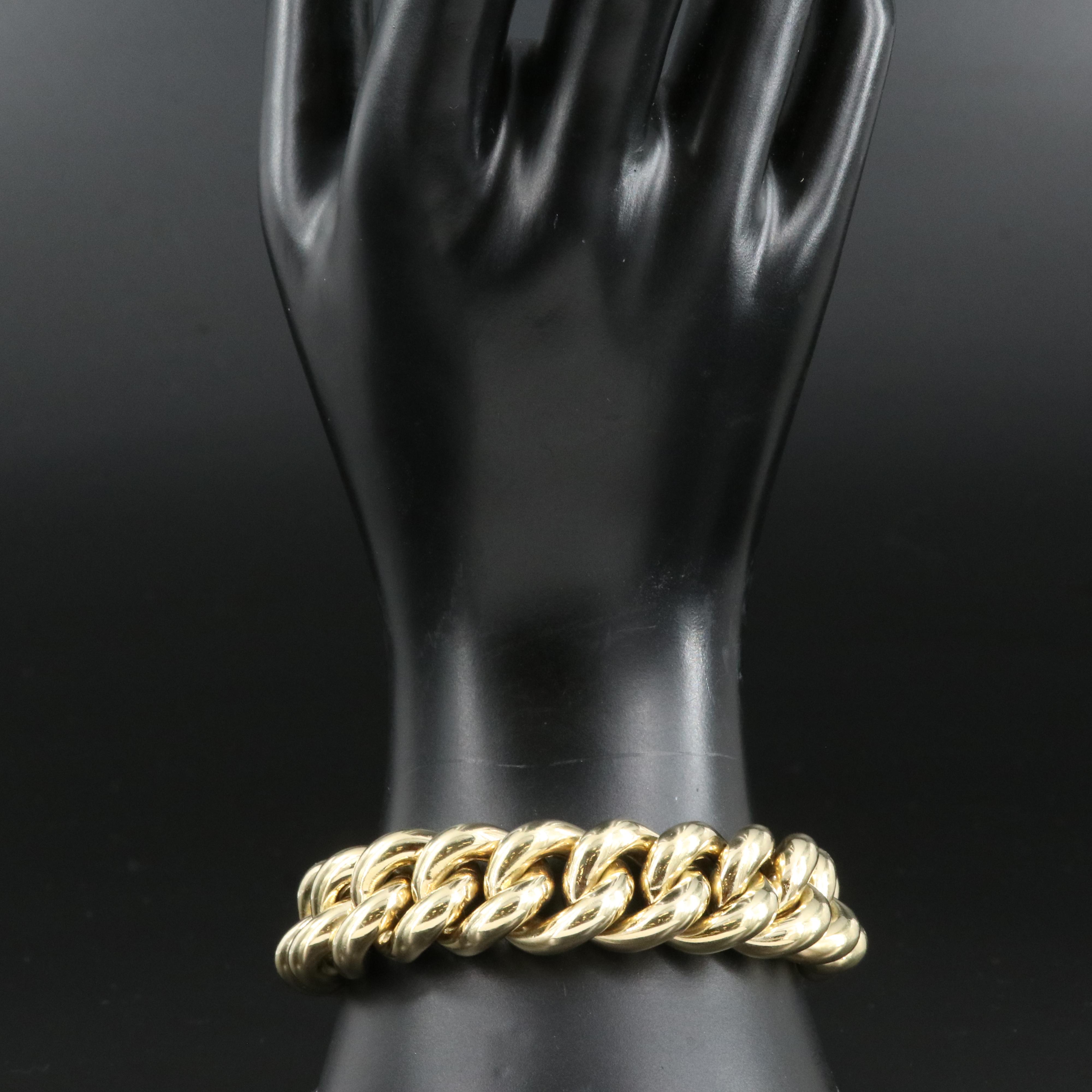 14K Curb Link Bracelet