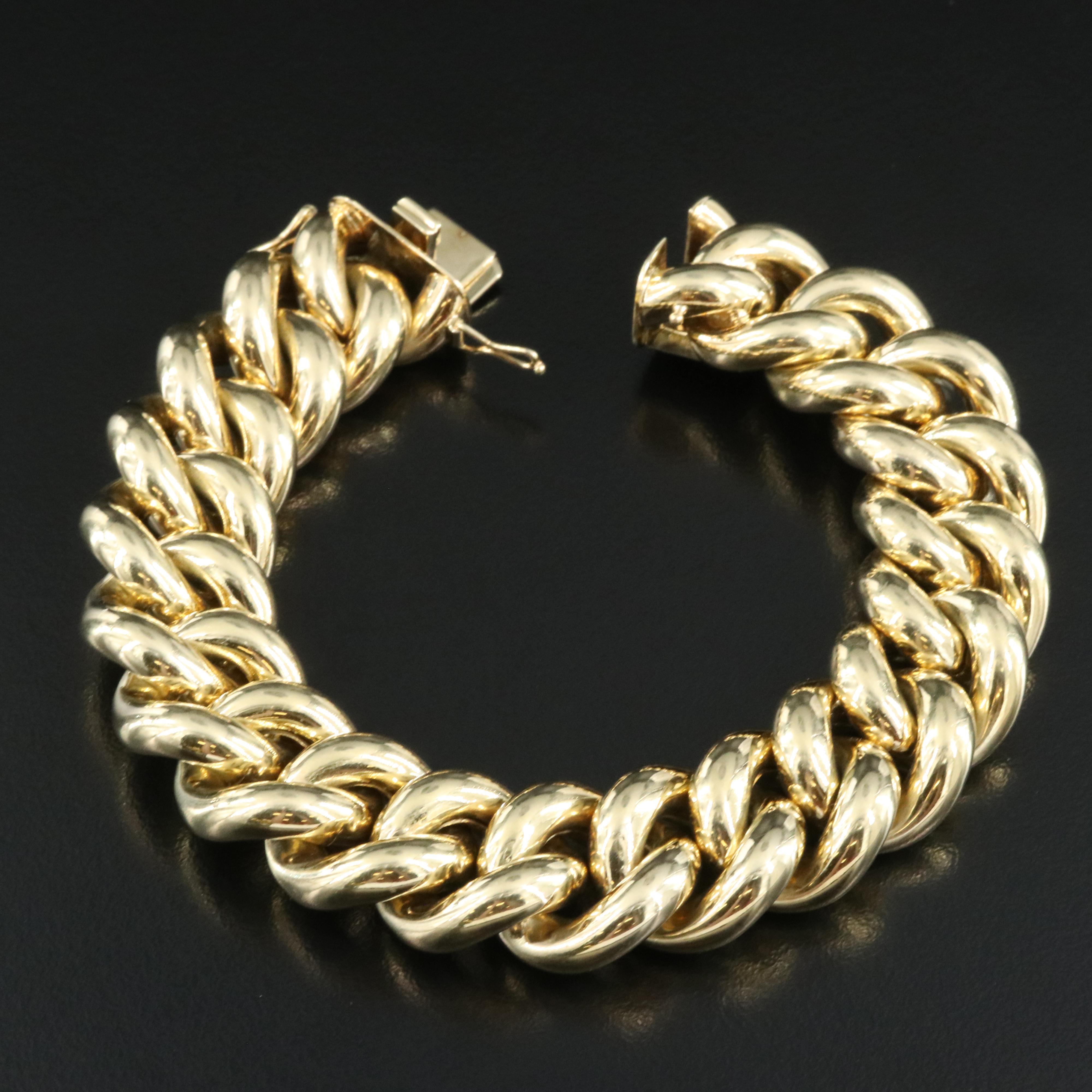 14K Curb Link Bracelet