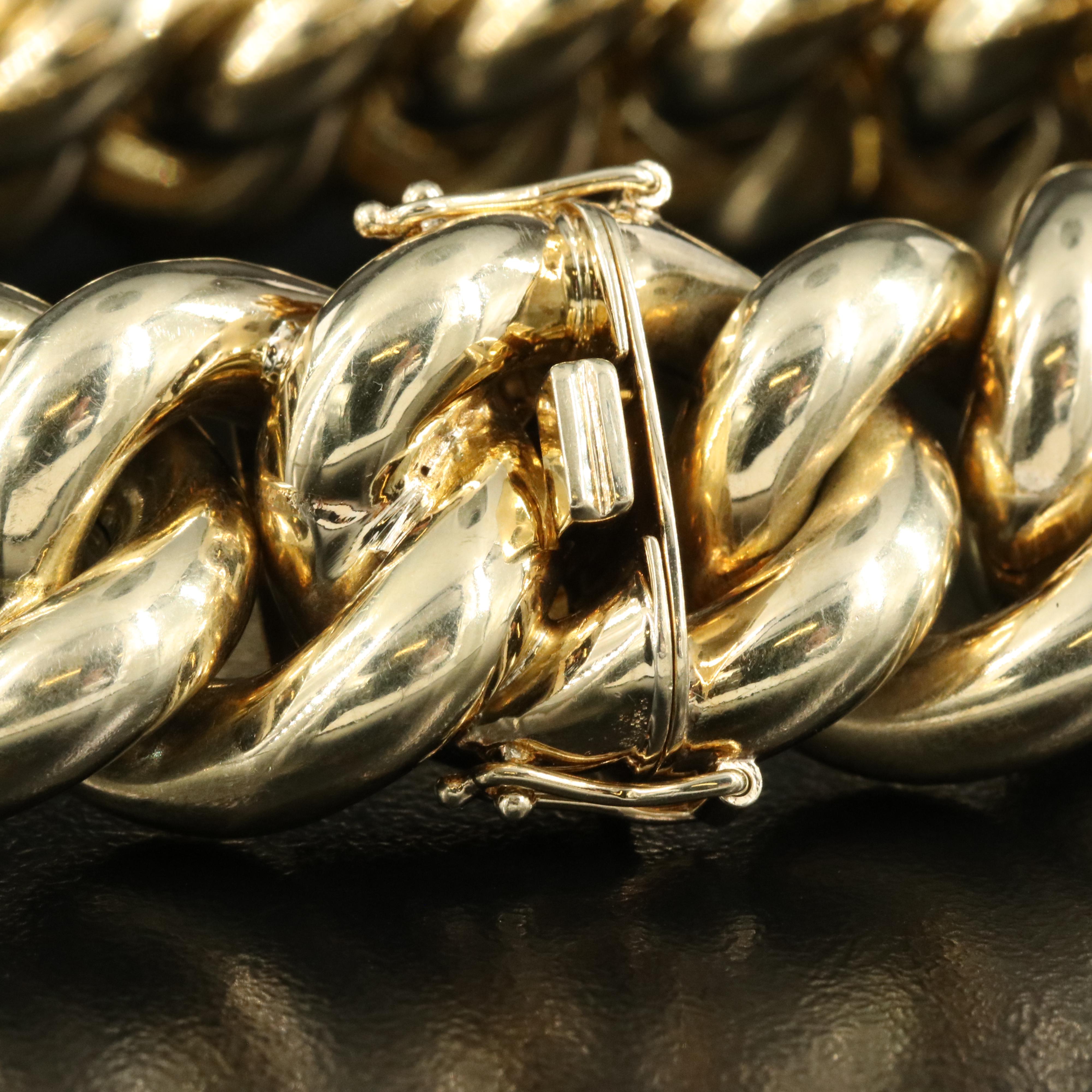 14K Curb Link Bracelet