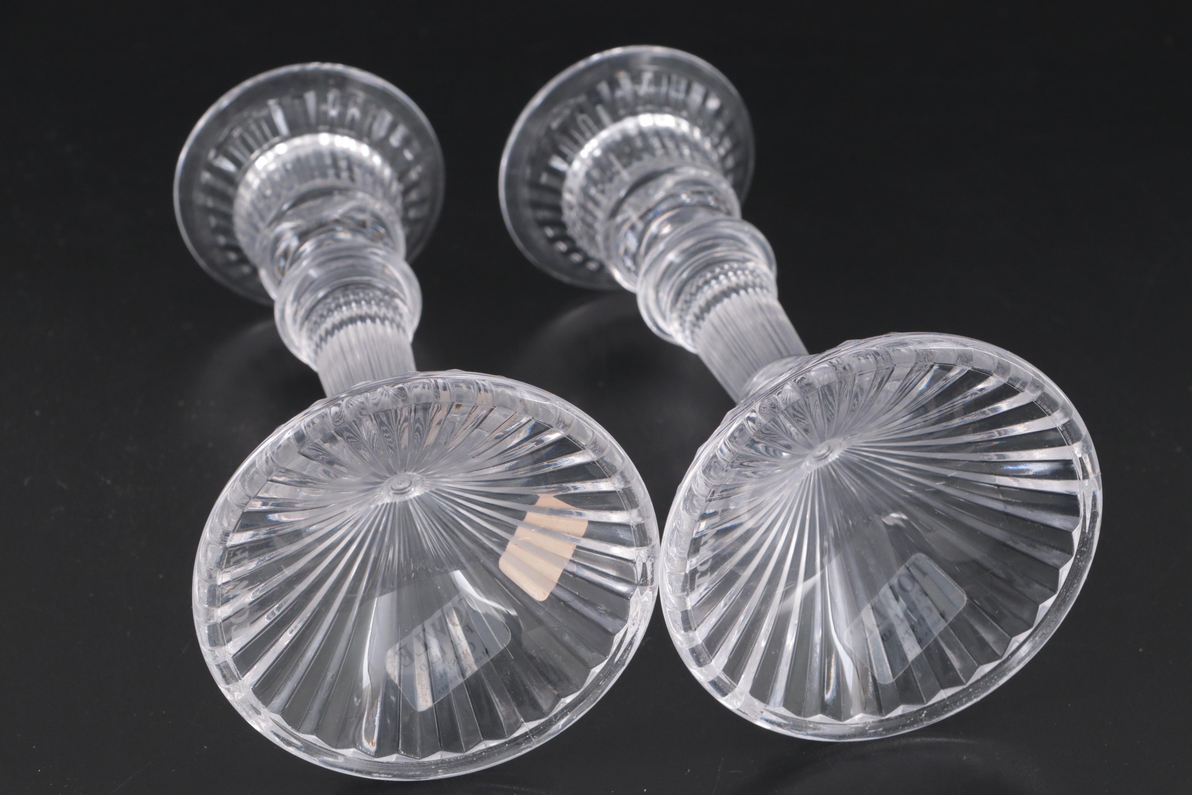 Towle Crystal Candlestick Pairs