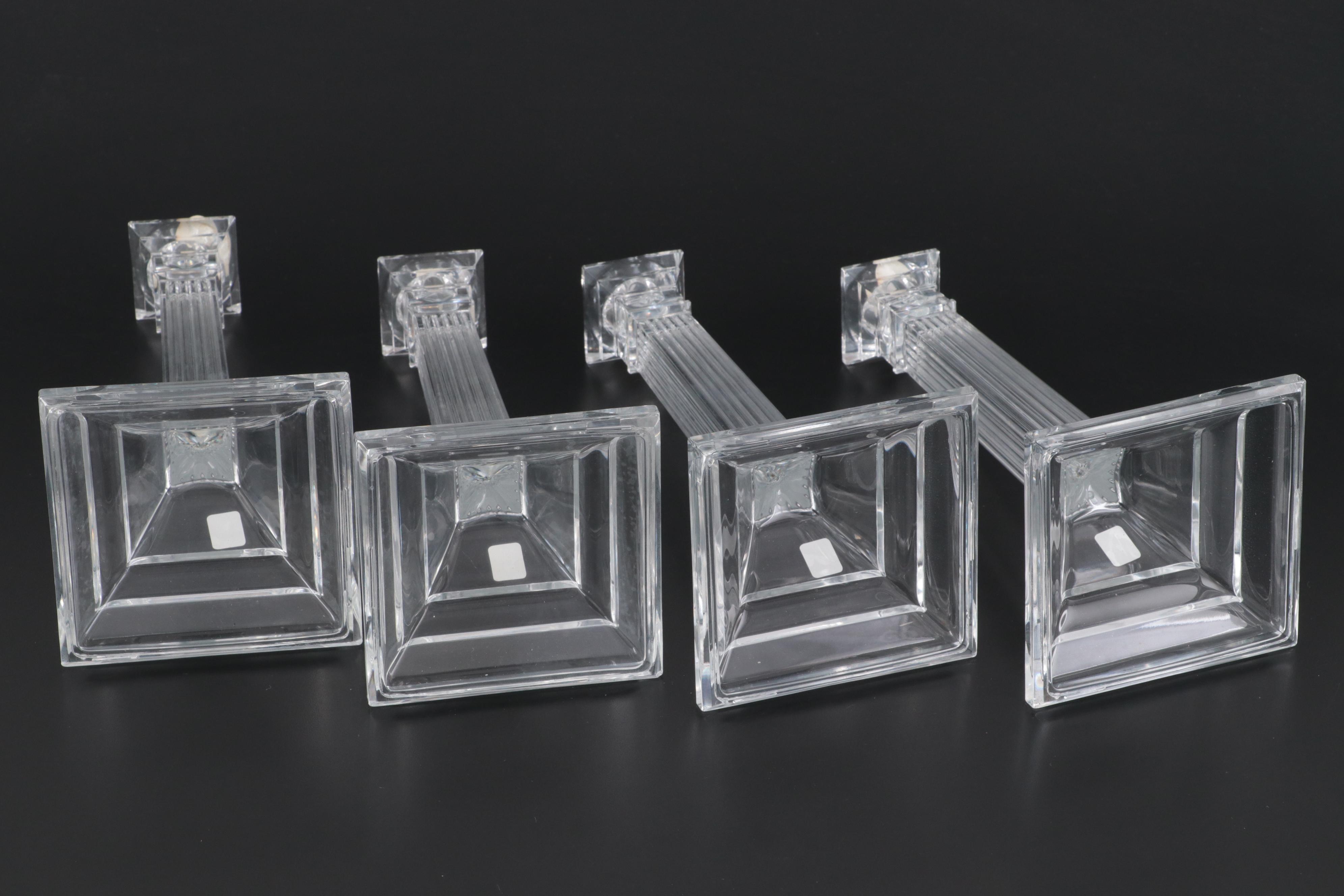 Towle Crystal Candlestick Pairs