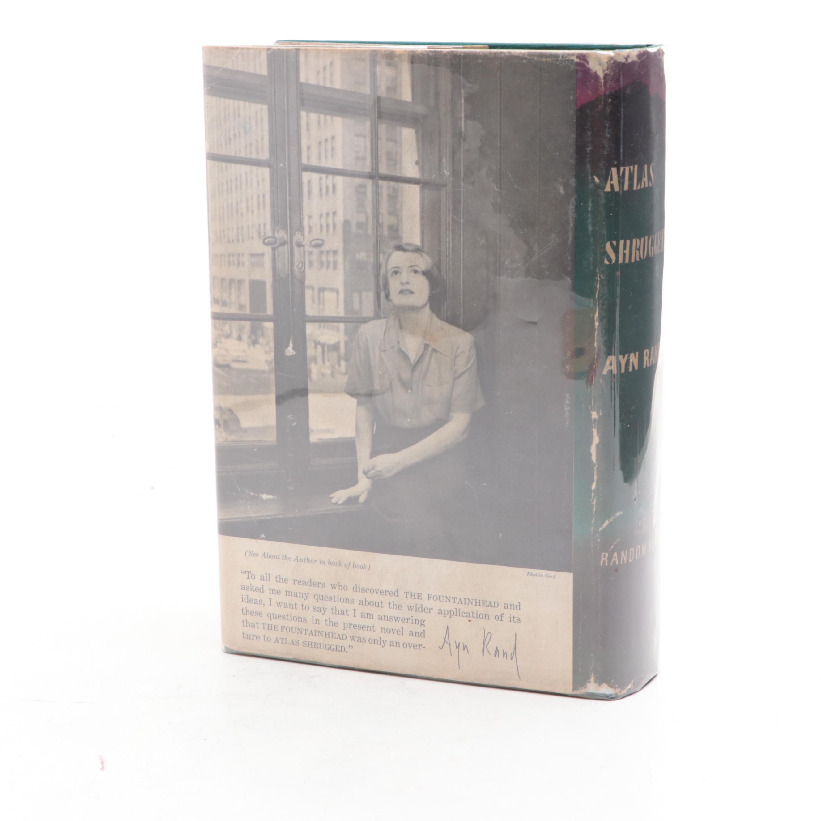 First Edition, First Printing "Atlas Shrugged" by Ayn Rand with Jacket, 1957