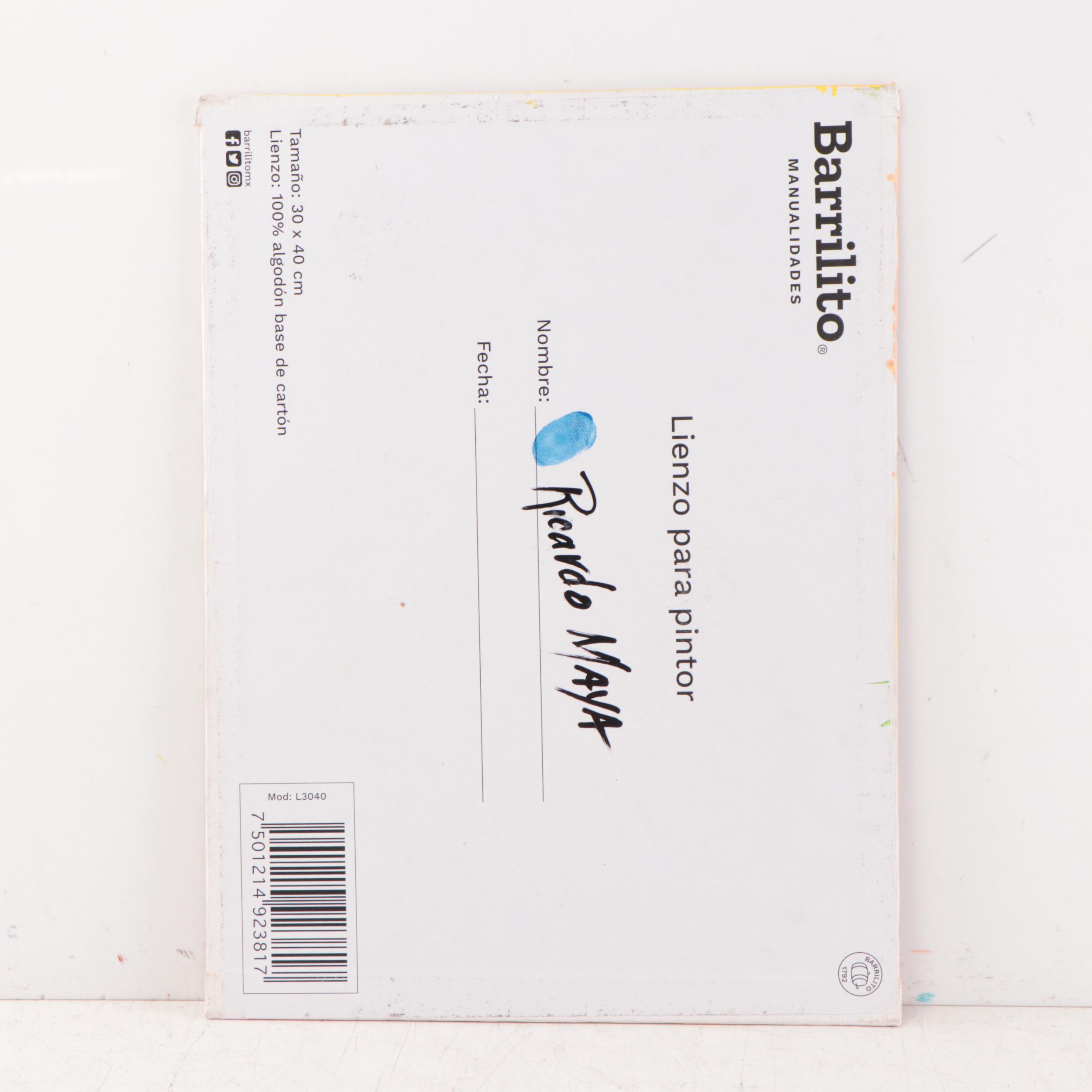 Ricardo Maya Acrylic Portrait, 21st Century