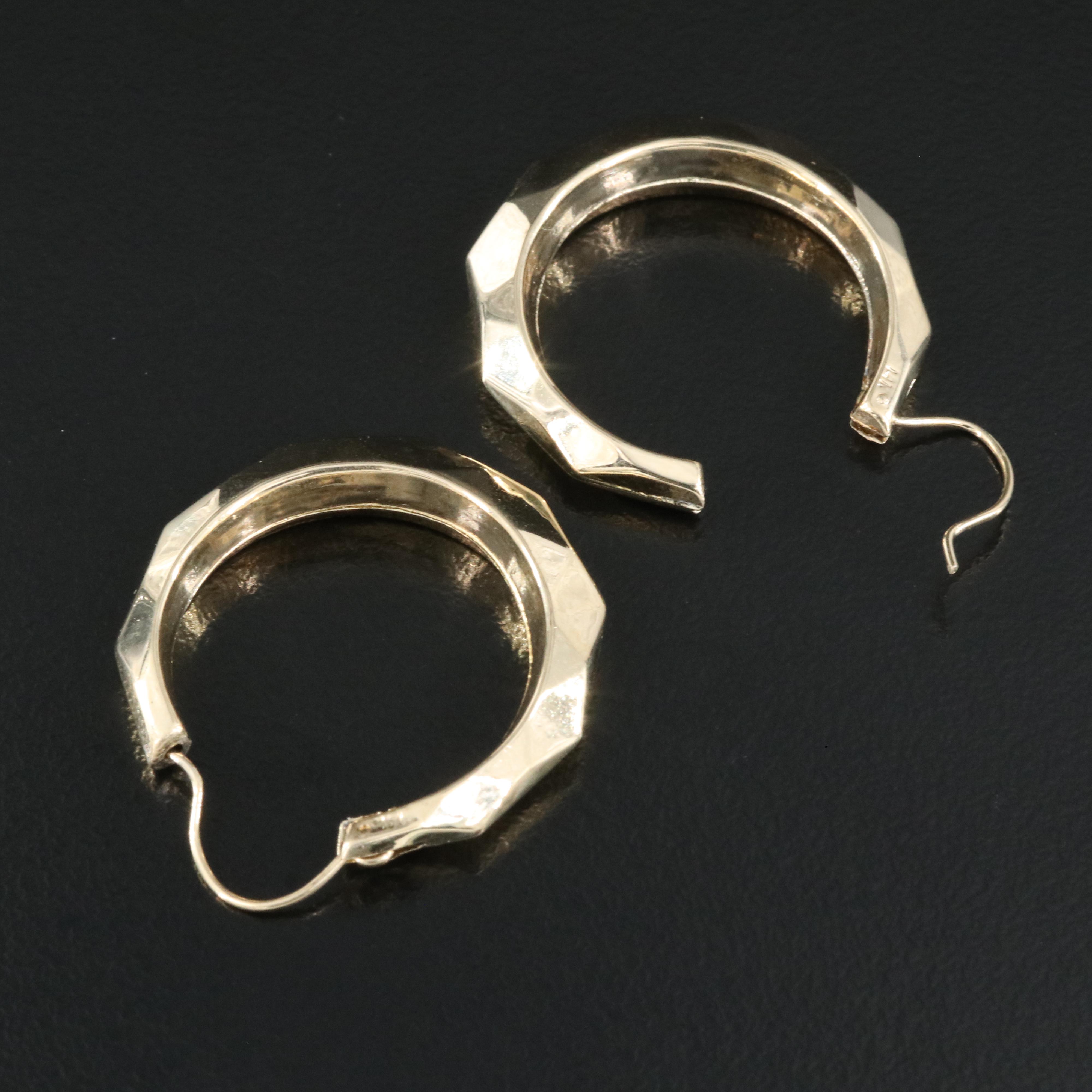14K Hoop Earrings