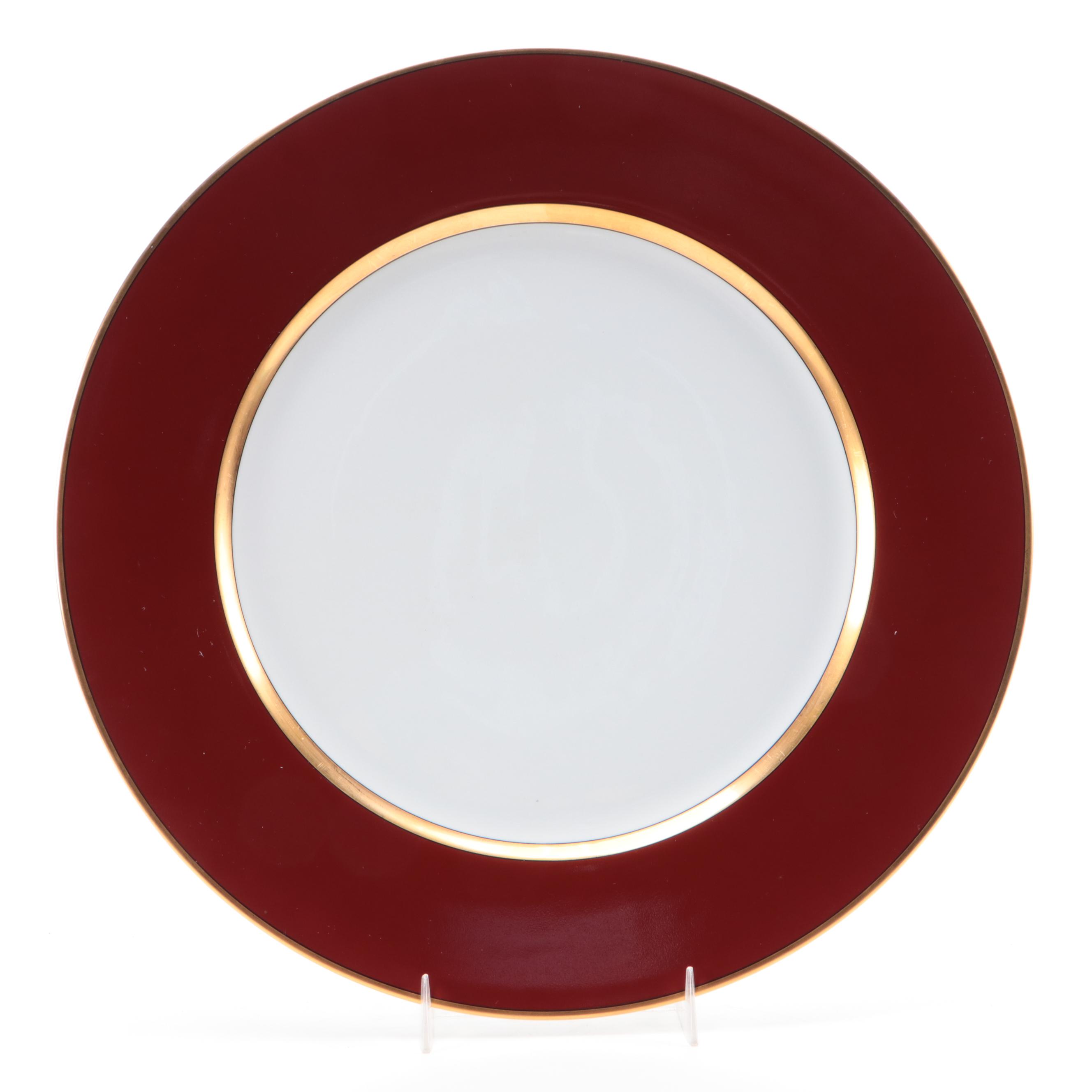 Fitz & Floyd "Renaissance Cinnabar" Porcelain Chargers, 1984-1993