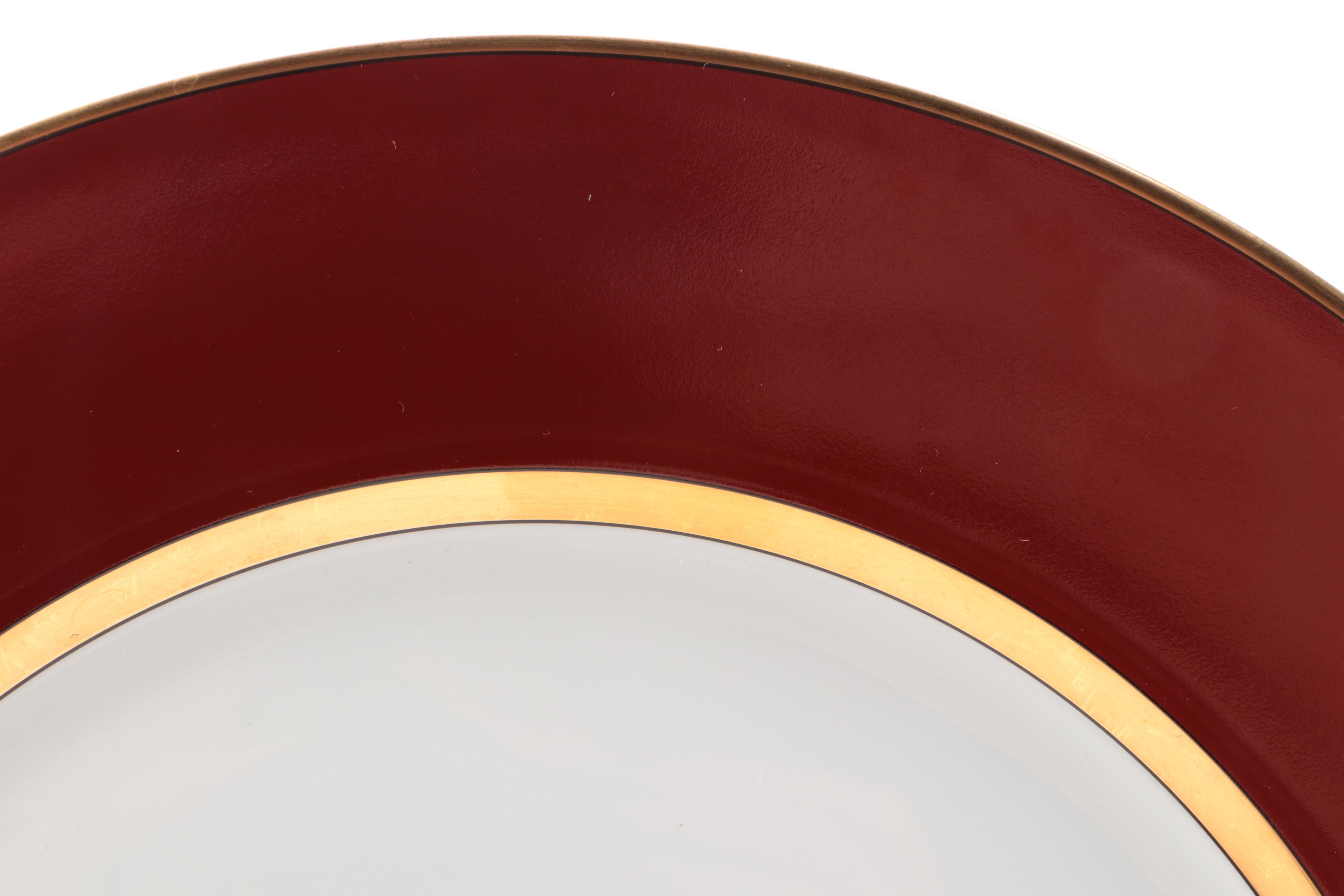 Fitz & Floyd "Renaissance Cinnabar" Porcelain Chargers, 1984-1993