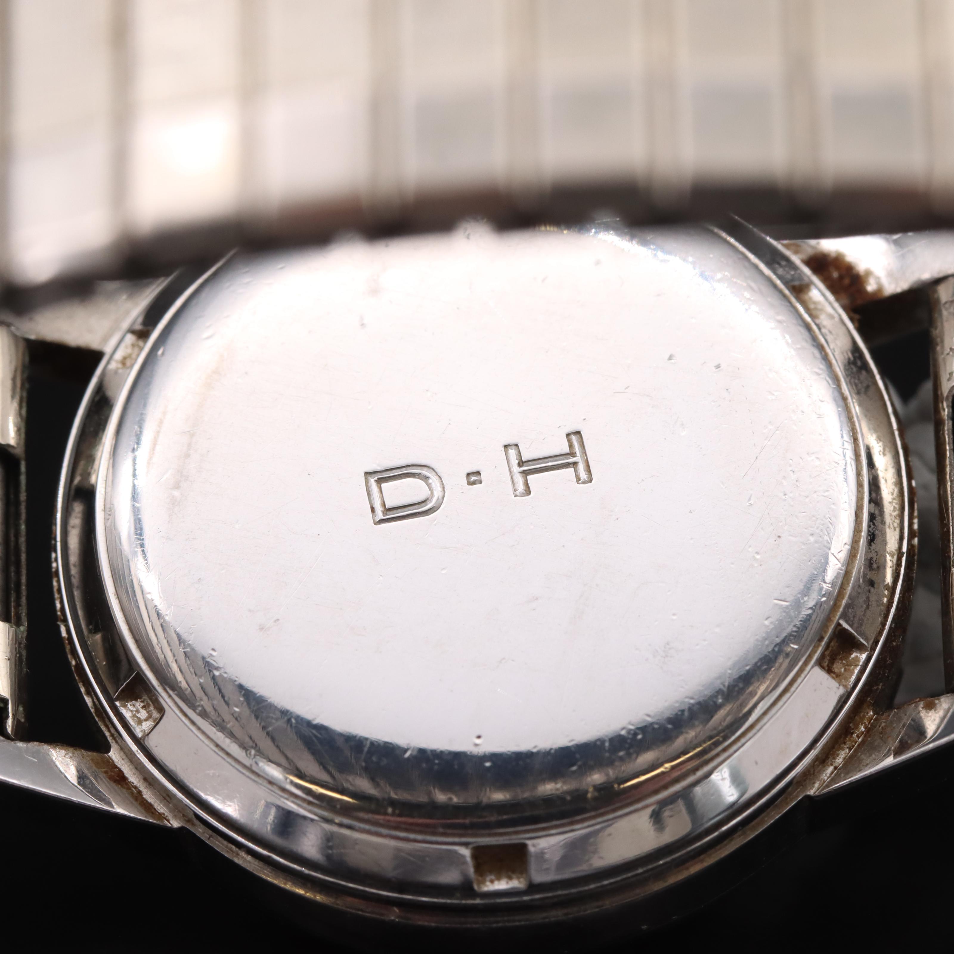 Vintage Gubelin Matic Date Stainless Steel Watch