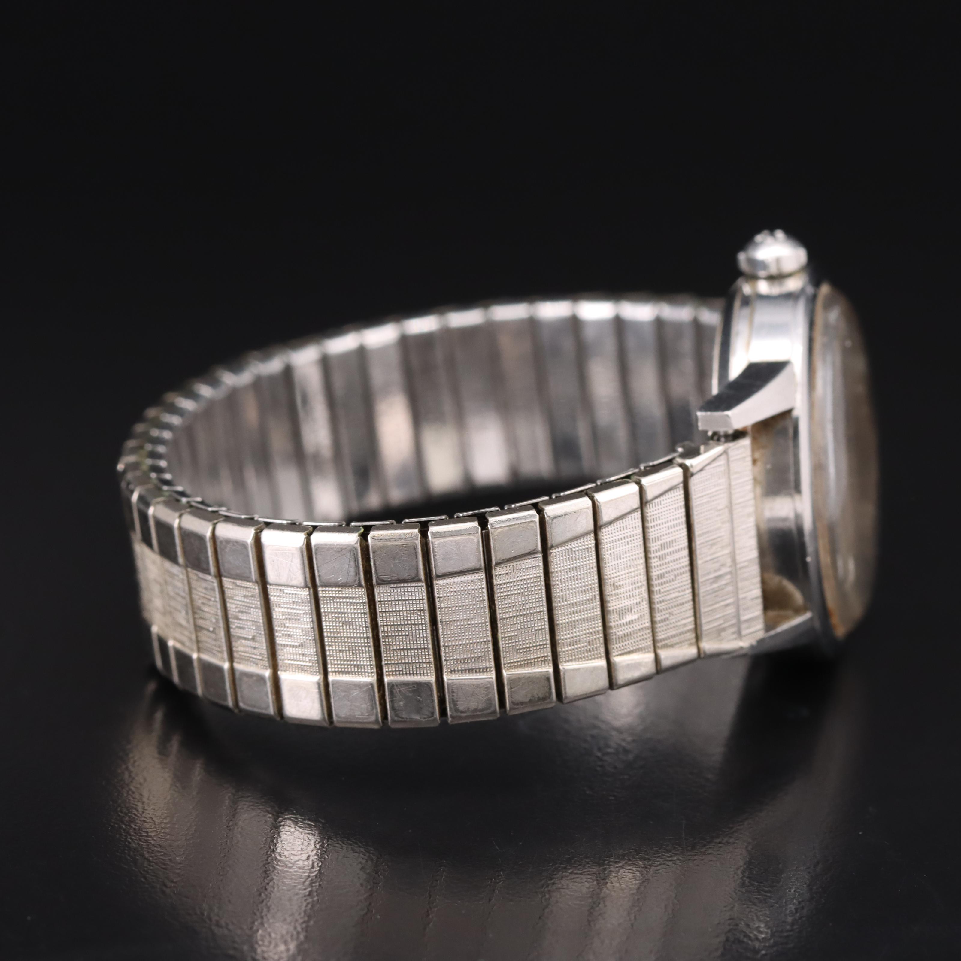 Vintage Gubelin Matic Date Stainless Steel Watch