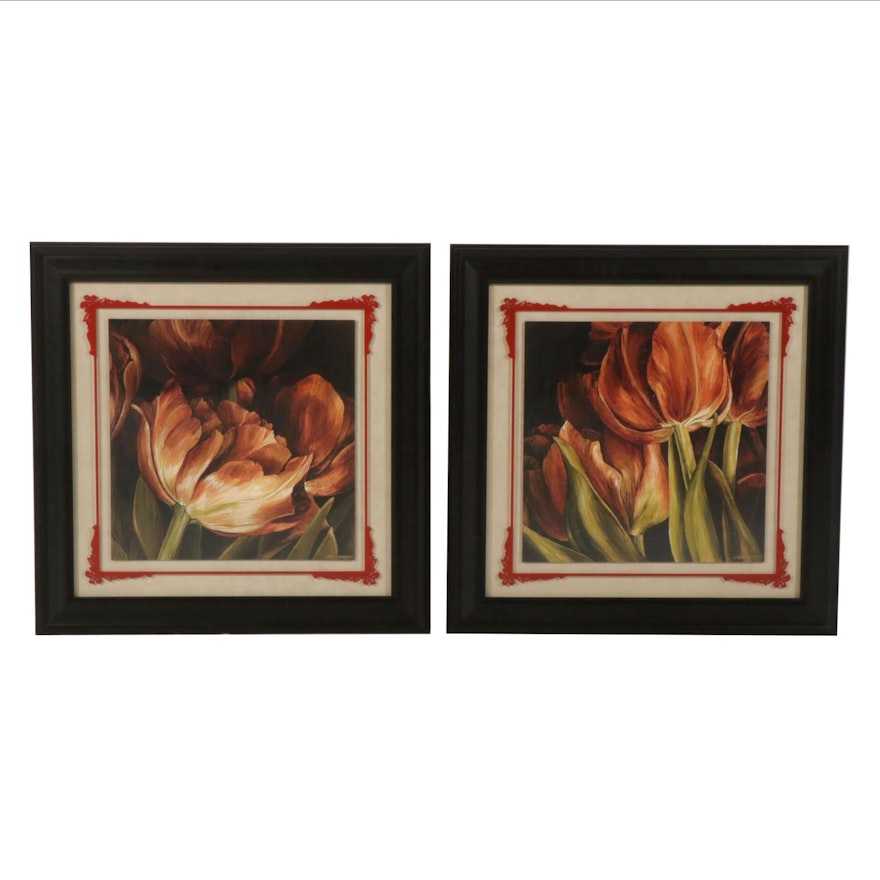 Diptych Offset Lithograph After Linda Thompson "Color Harmony," 21st Century