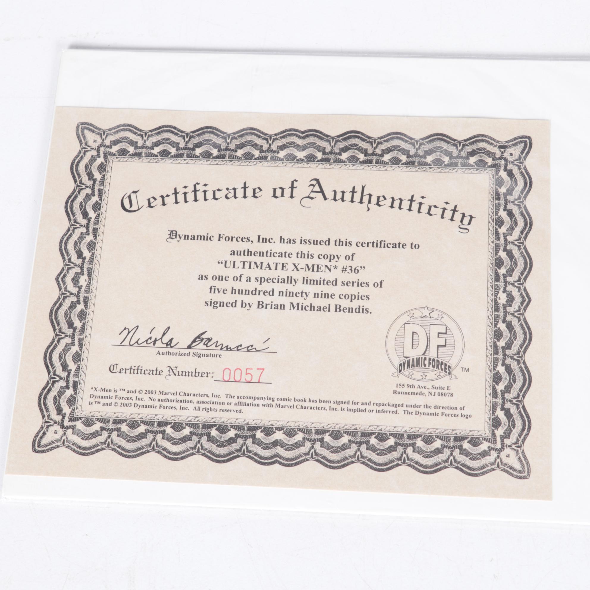 Bendis Signed X-Men, Ross Signed Avengers, Wolverine and More Comics