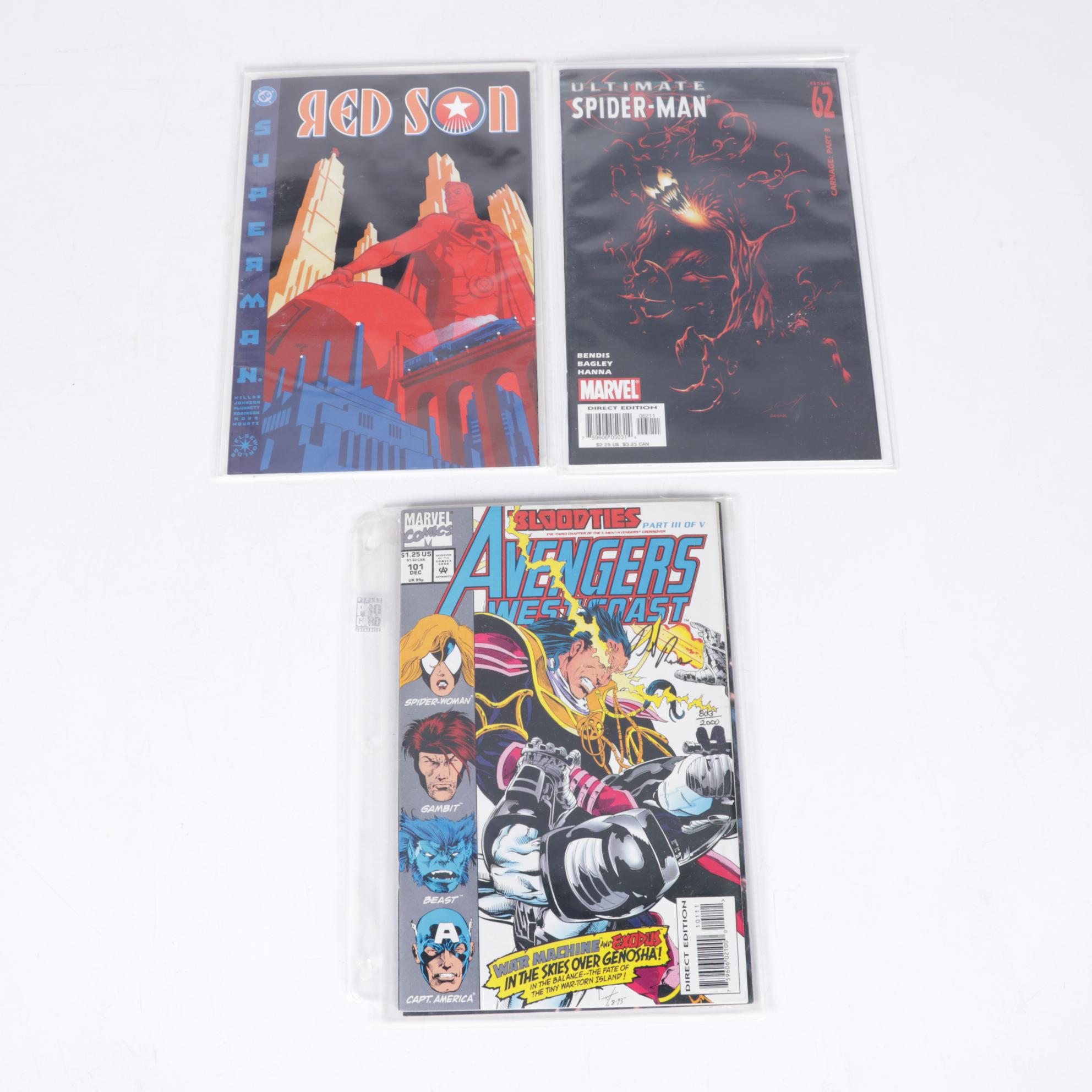 Bendis Signed X-Men, Ross Signed Avengers, Wolverine and More Comics