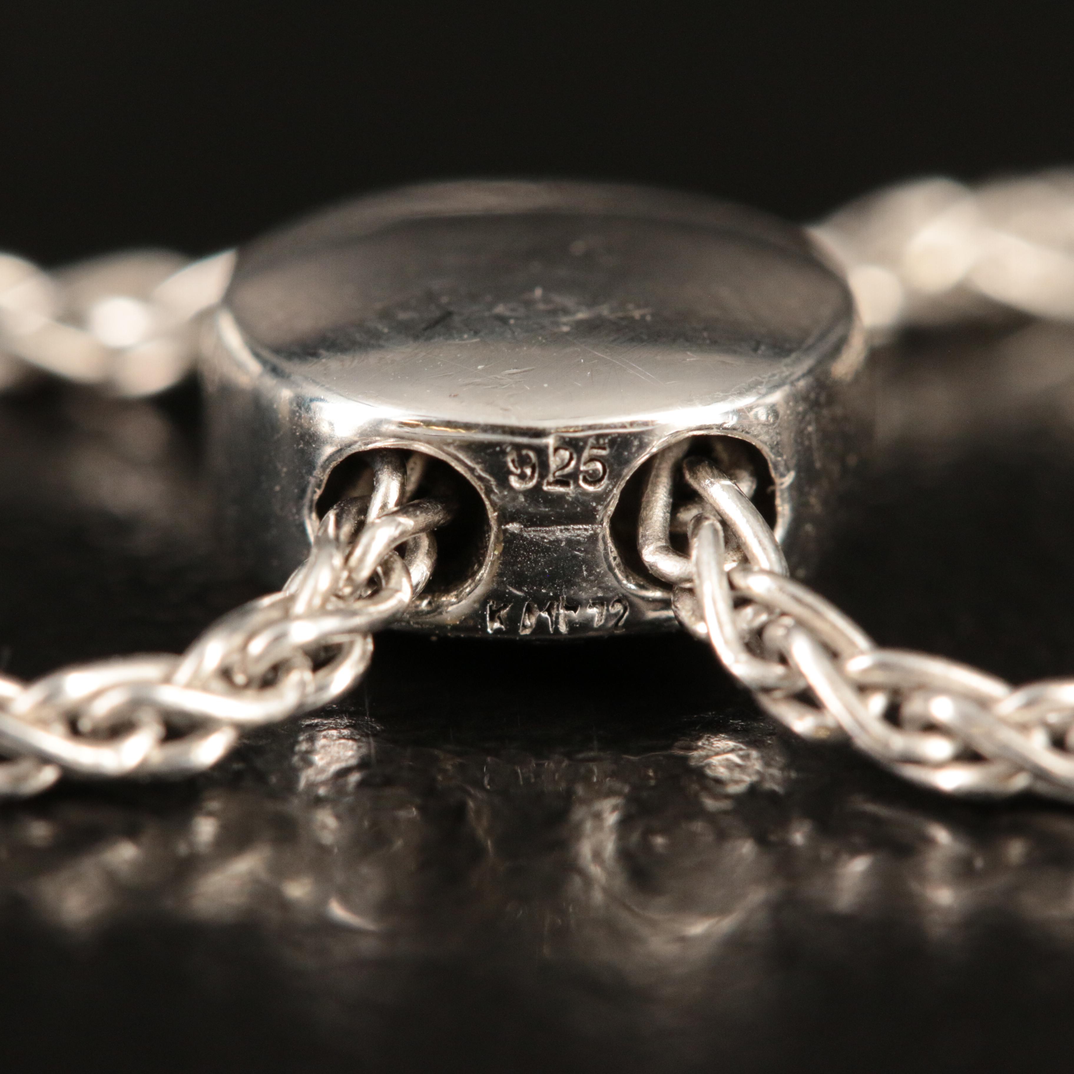 Sterling Opal, Topaz and Sapphire Bolo Bracelet