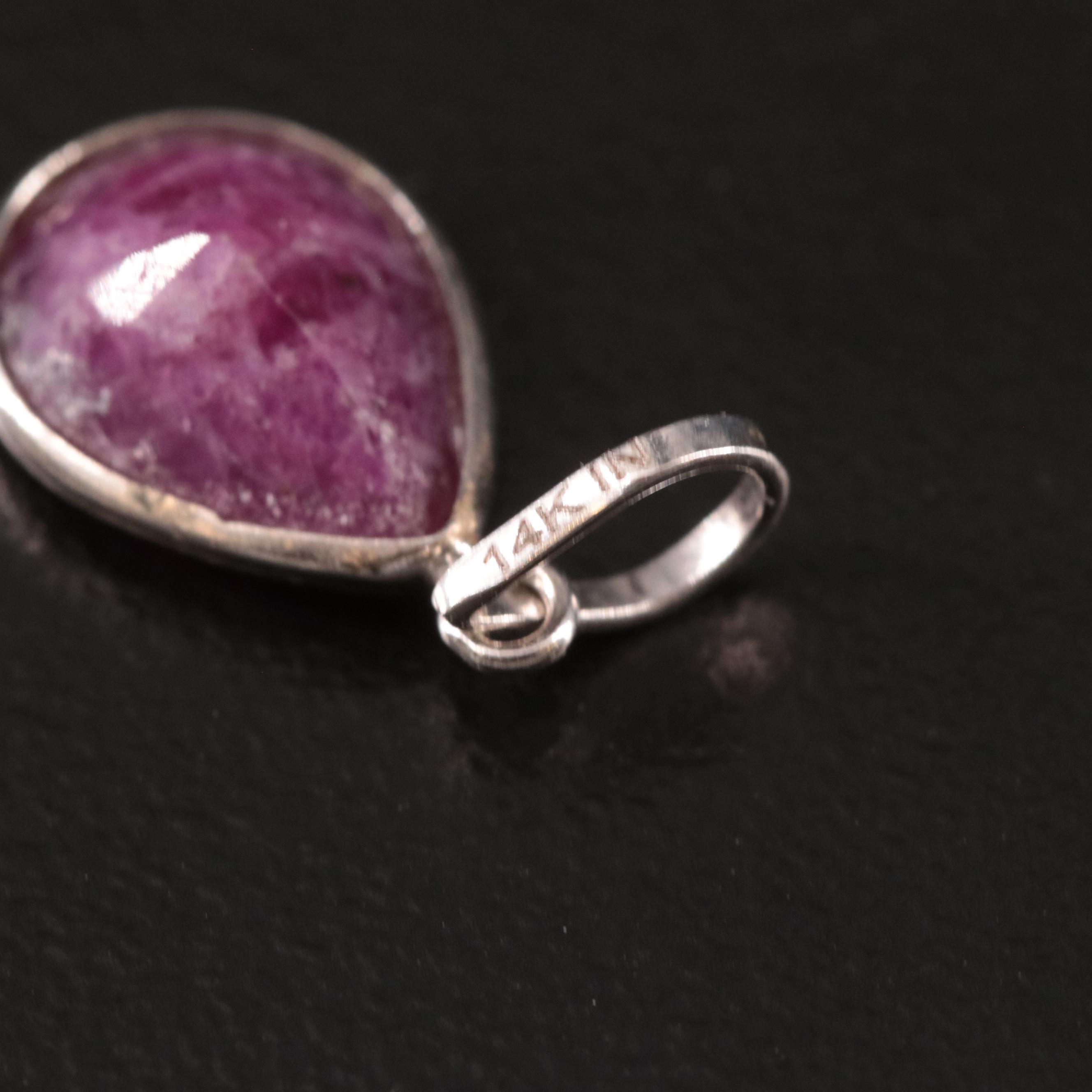 14K Filled Corundum Pendant