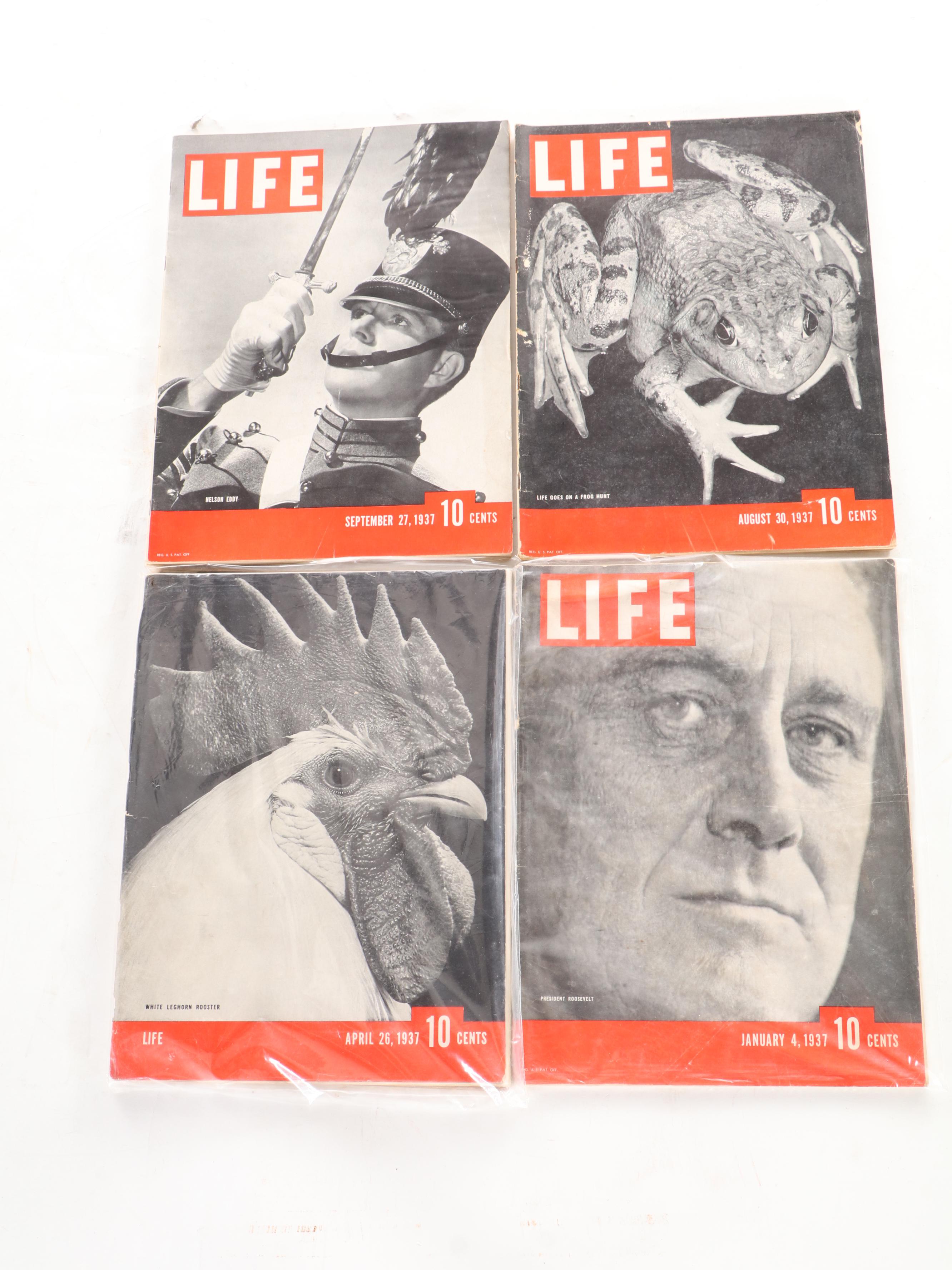 "LIFE" Magazine Collection Featuring President Roosevelt and More, 1937