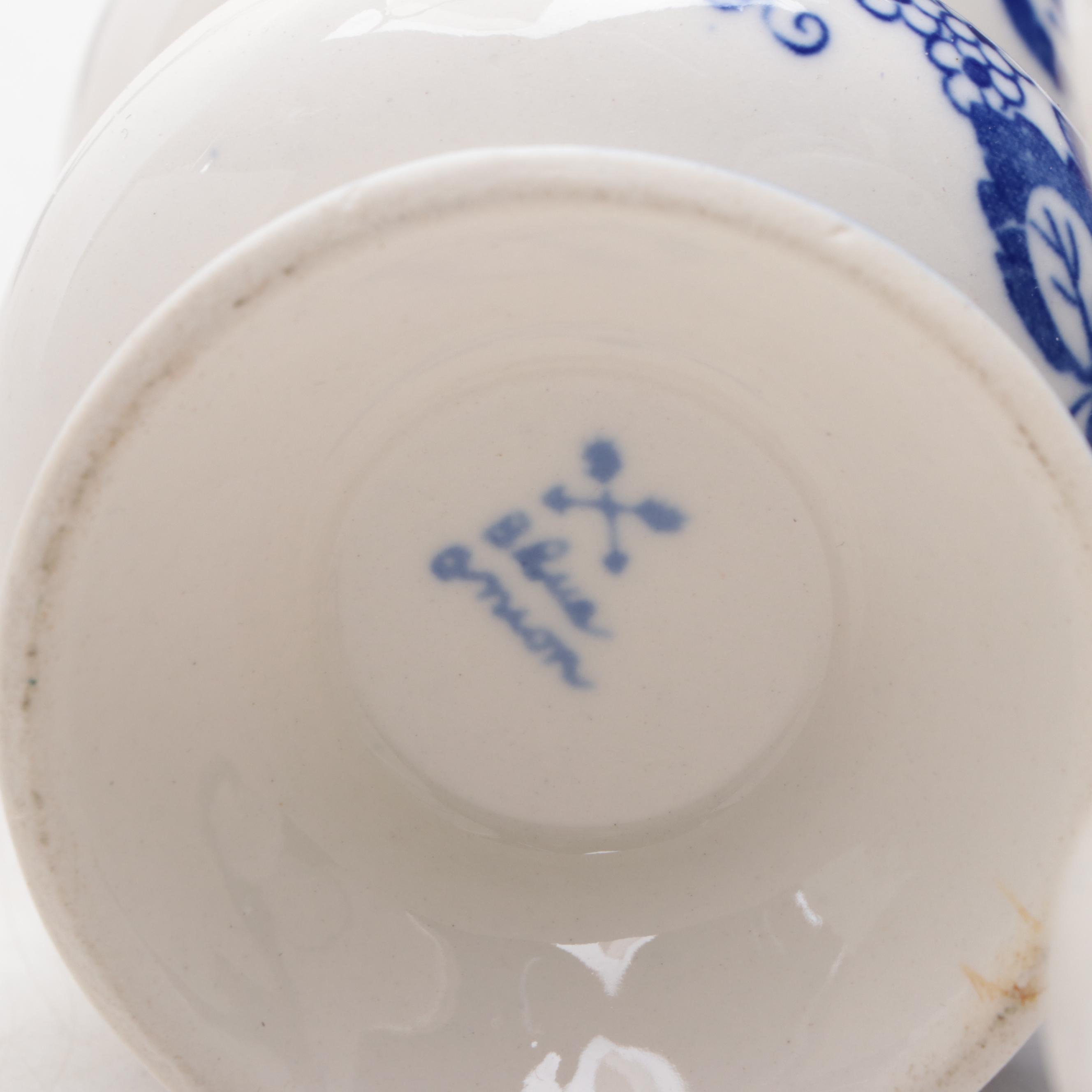 Blue and White Ceramic Fountain, Wedgwood "Countryside" Plate and More