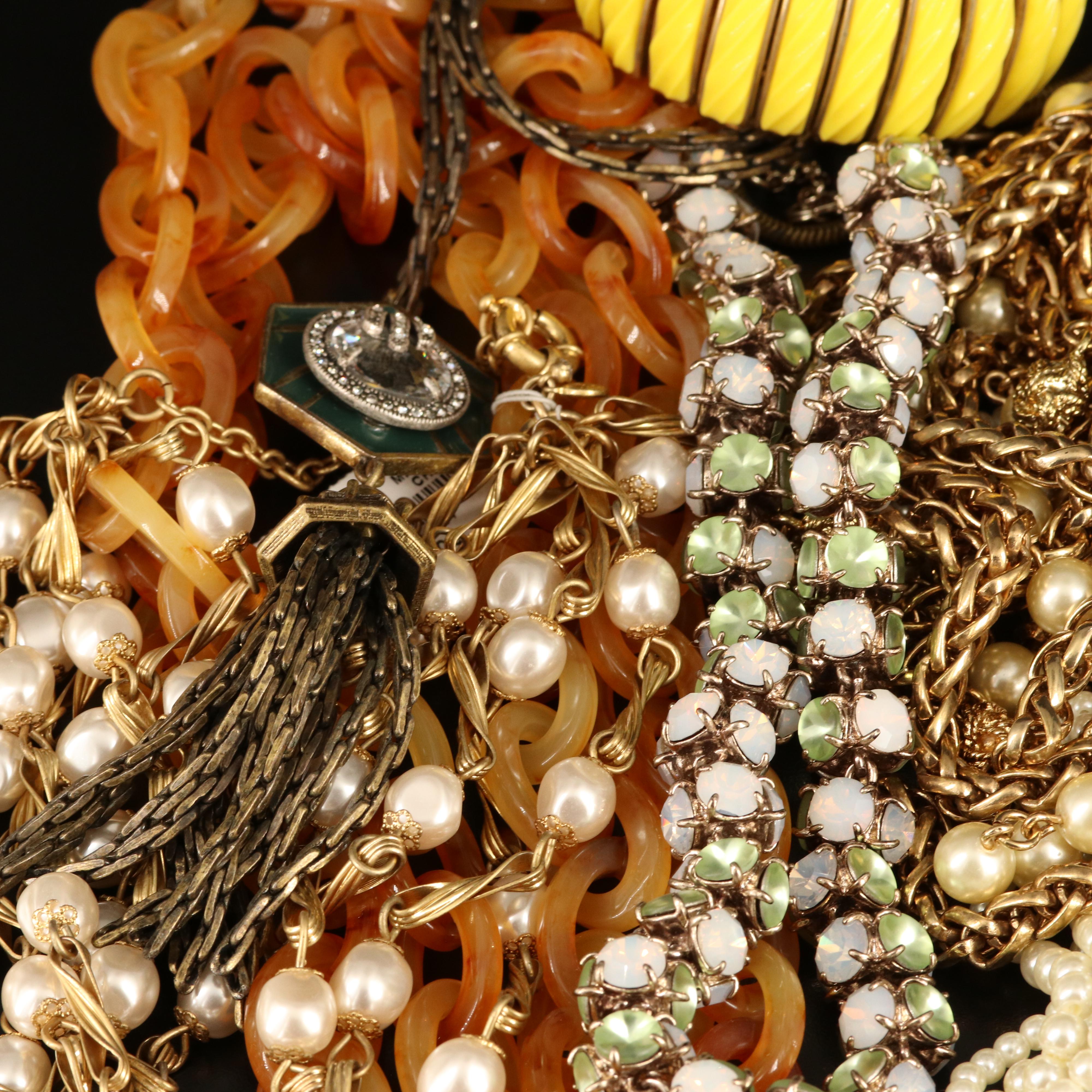 Mother-of-Pearl, Rhinestones and Trifari Featured in Jewelry Collection