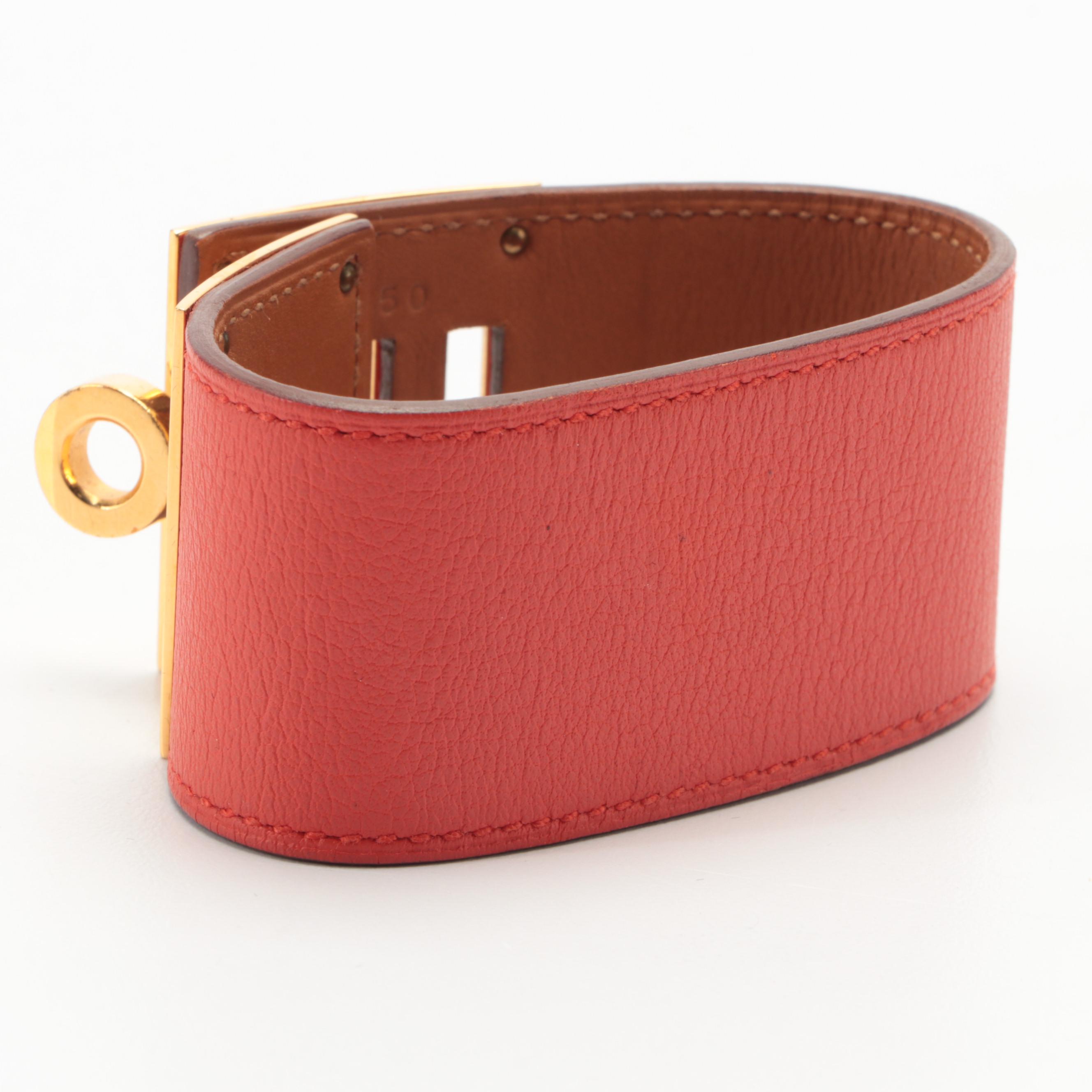 Hermès Kelly Dog Bracelet in Leather