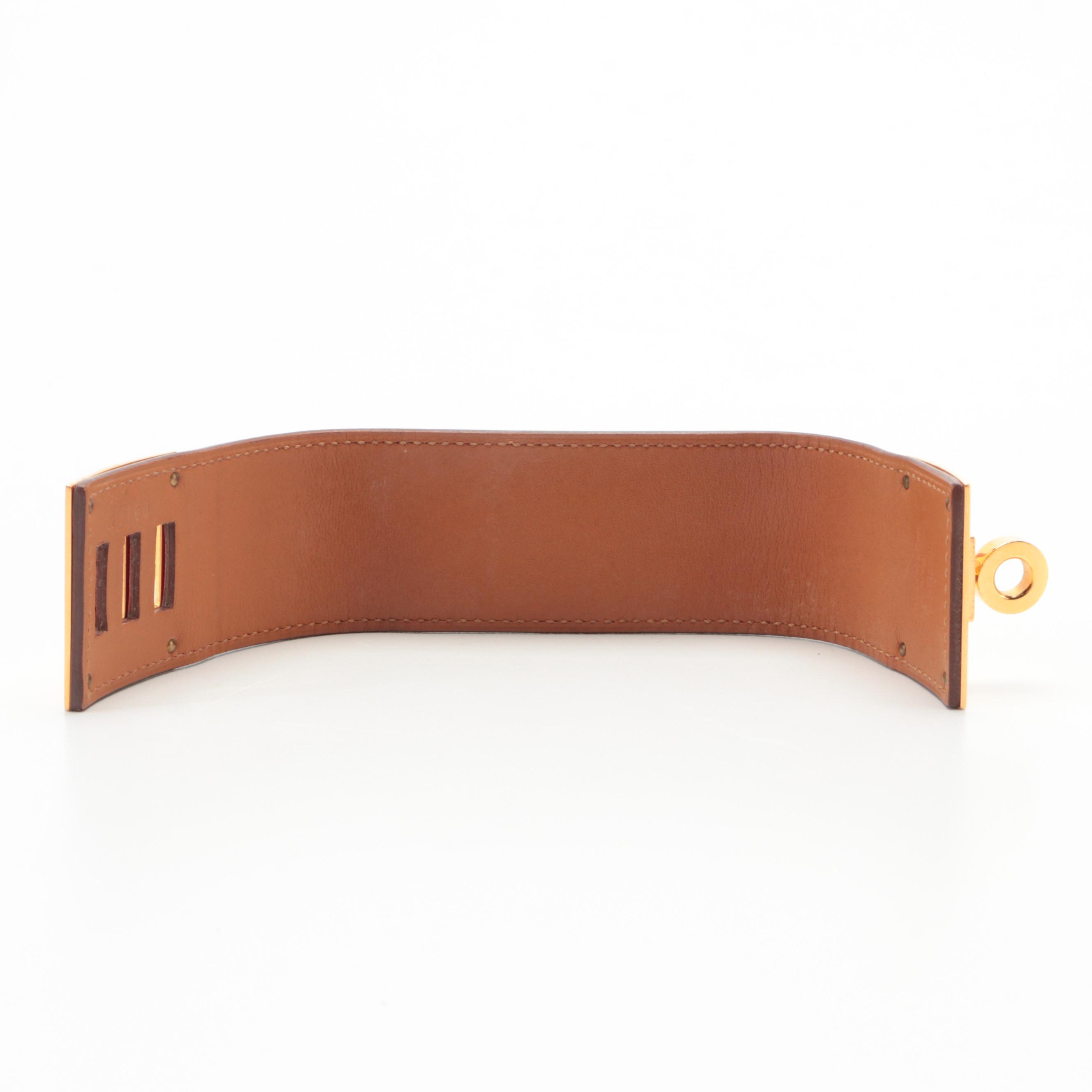 Hermès Kelly Dog Bracelet in Leather