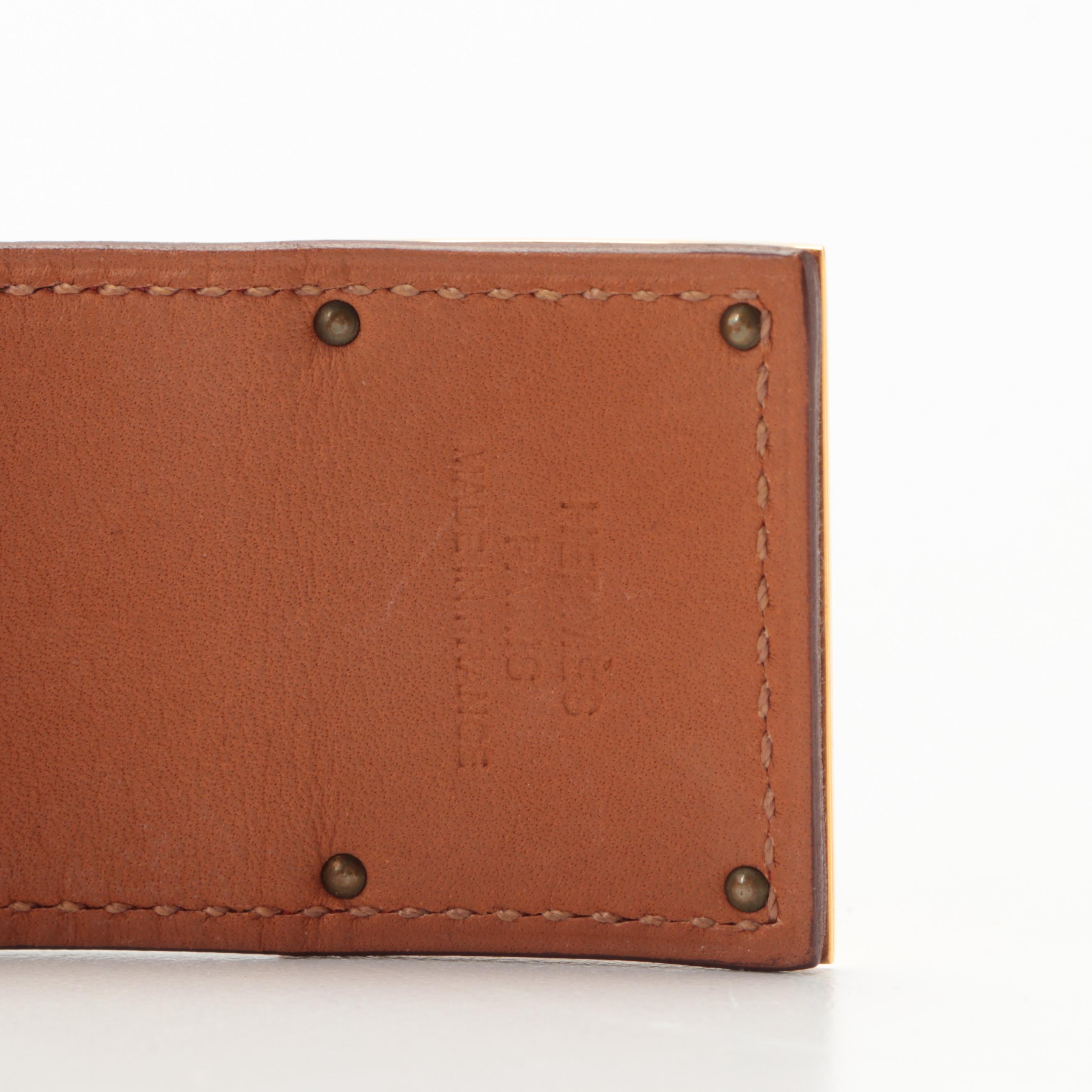 Hermès Kelly Dog Bracelet in Leather