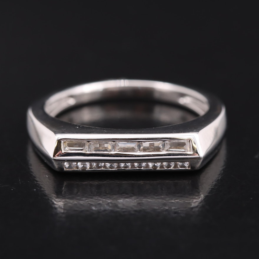 Sterling White Sapphire Band