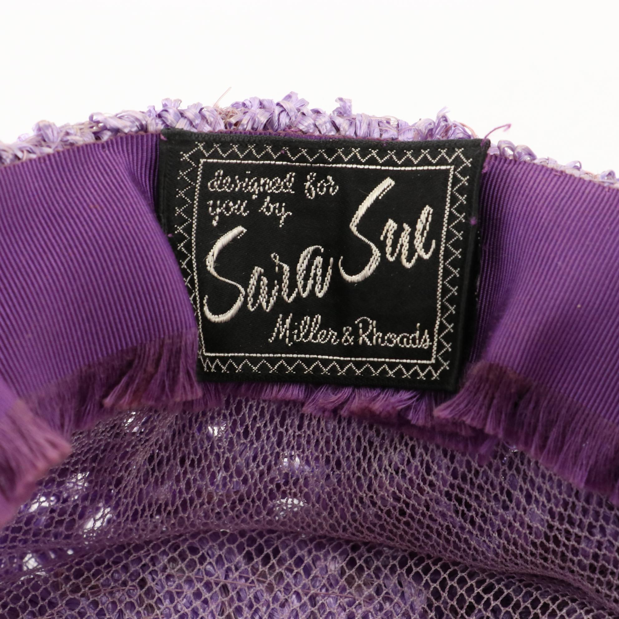 Hattie Carnegie, Sara Sue, MariDa, Amy, and Other Vintage Velvet and Straw Hats