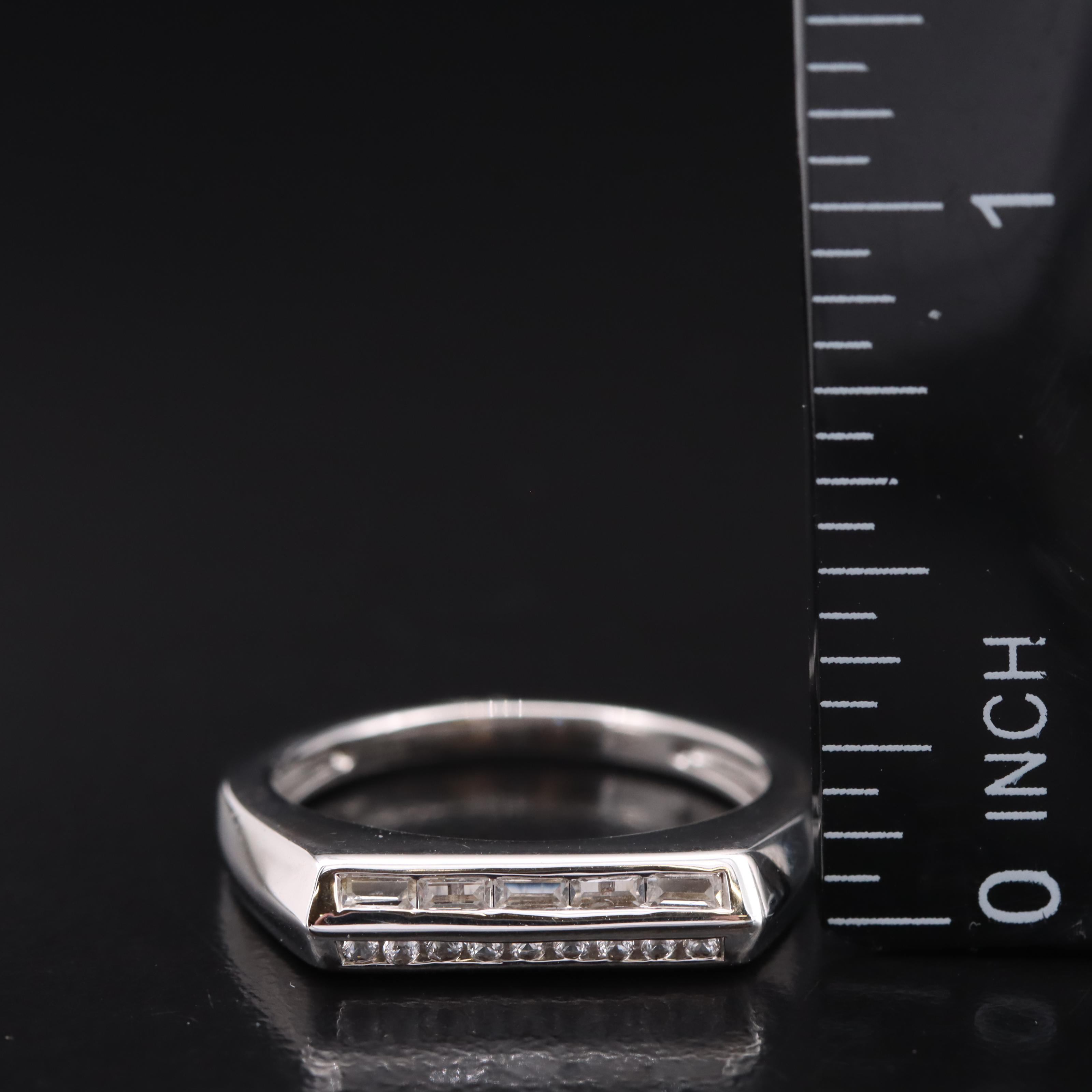Sterling White Sapphire Band