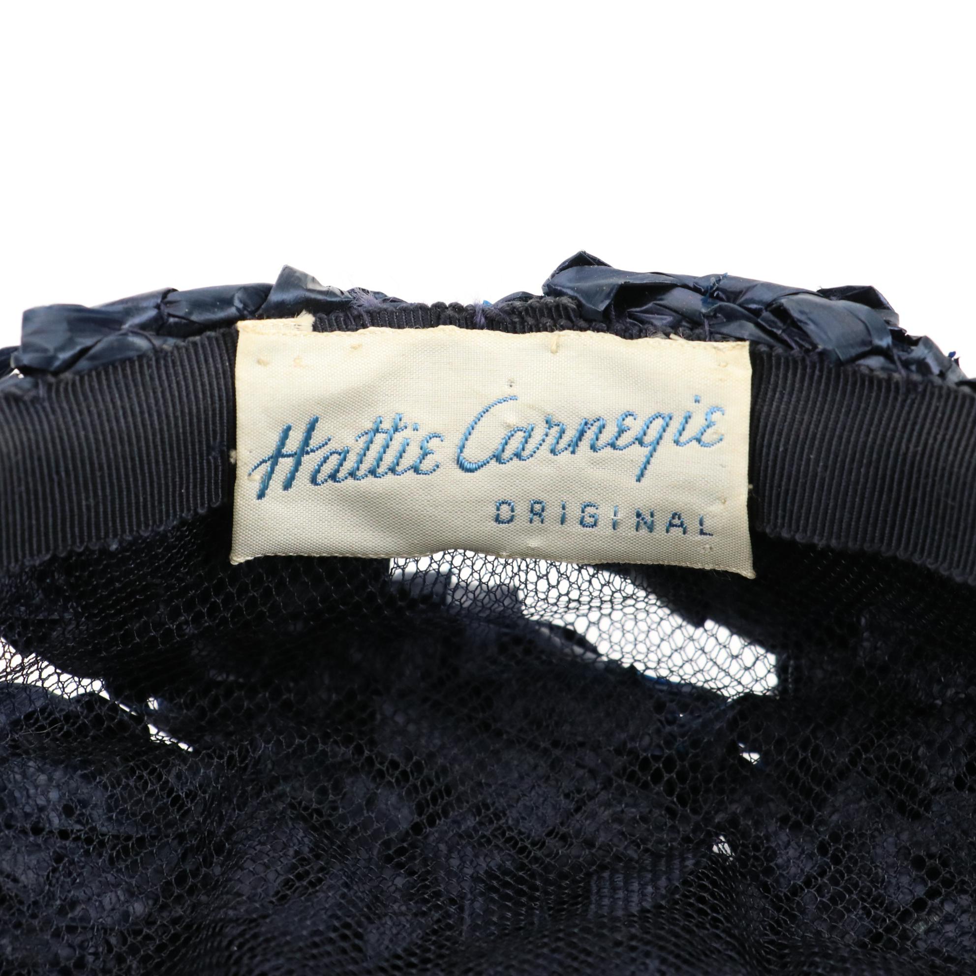 Hattie Carnegie, Sara Sue, MariDa, Amy, and Other Vintage Velvet and Straw Hats