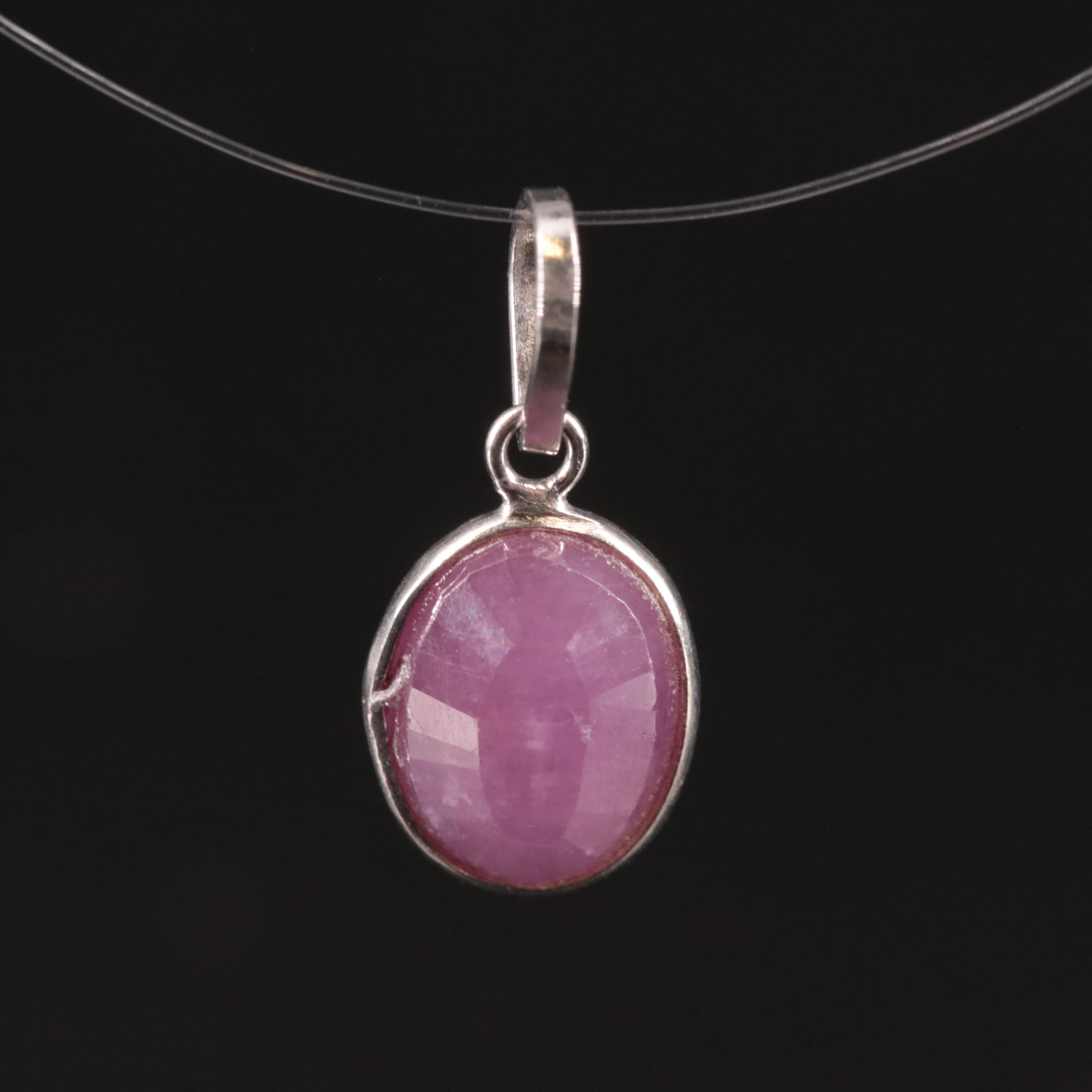 14K Filled Corundum Pendant