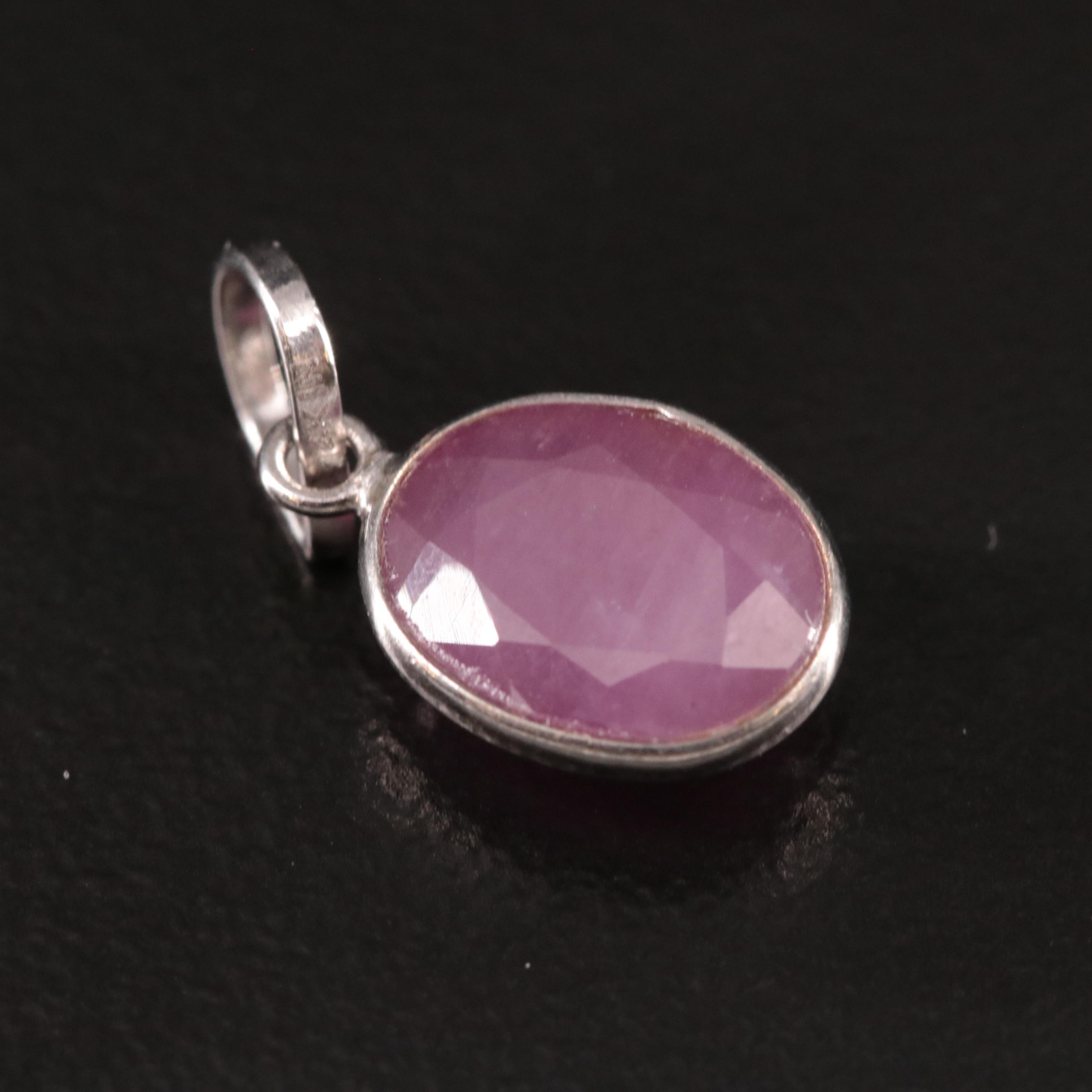 14K Filled Corundum Pendant