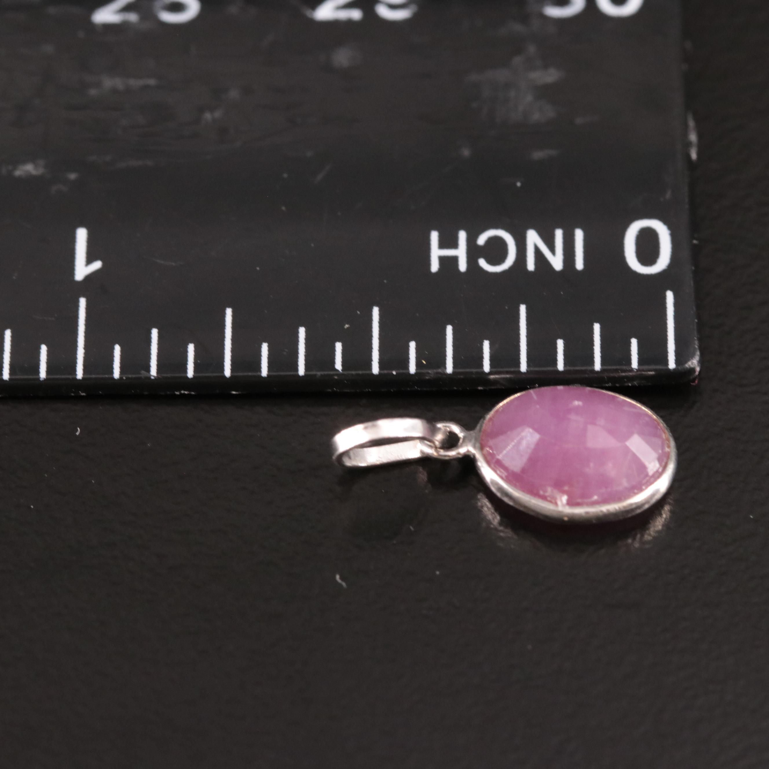 14K Filled Corundum Pendant