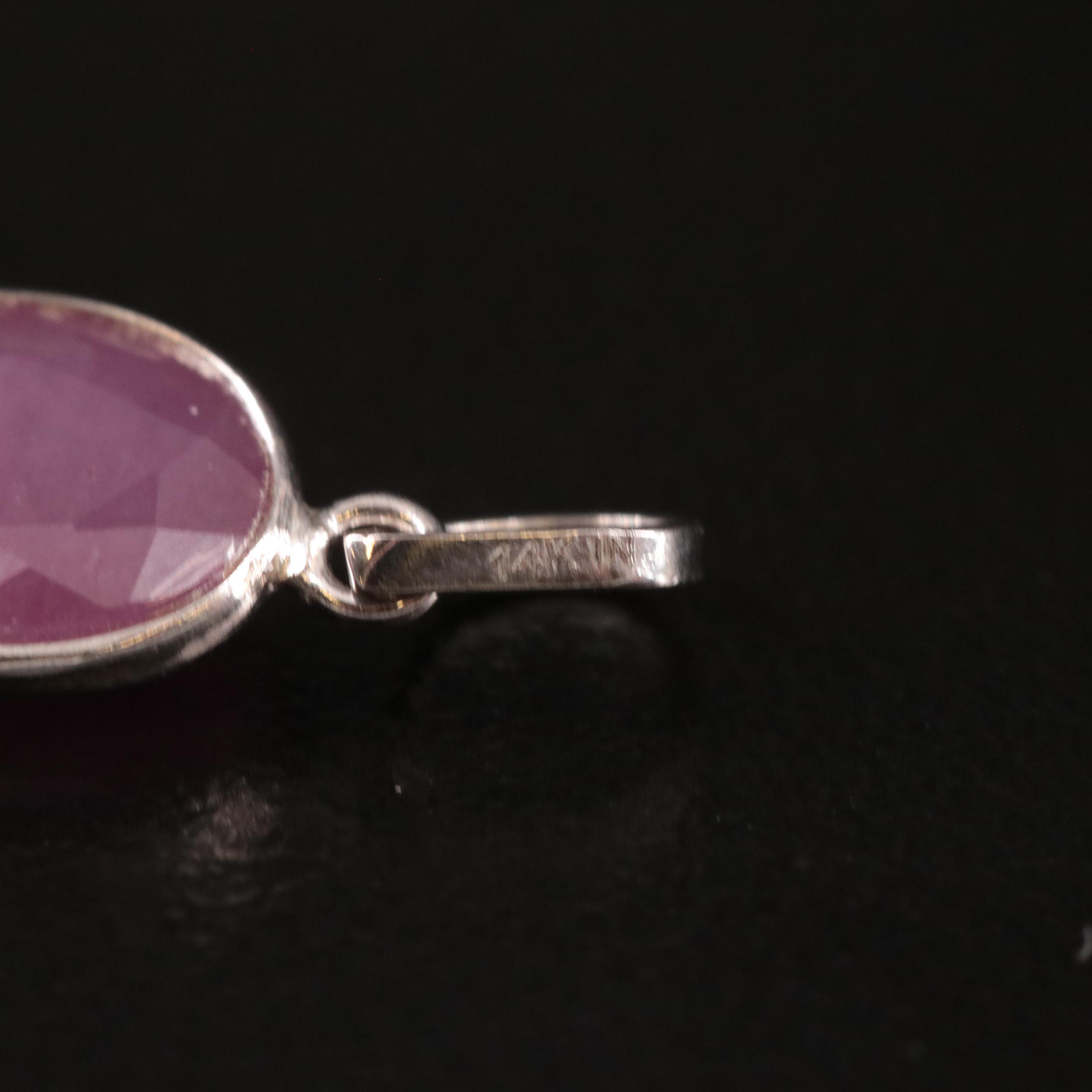 14K Filled Corundum Pendant