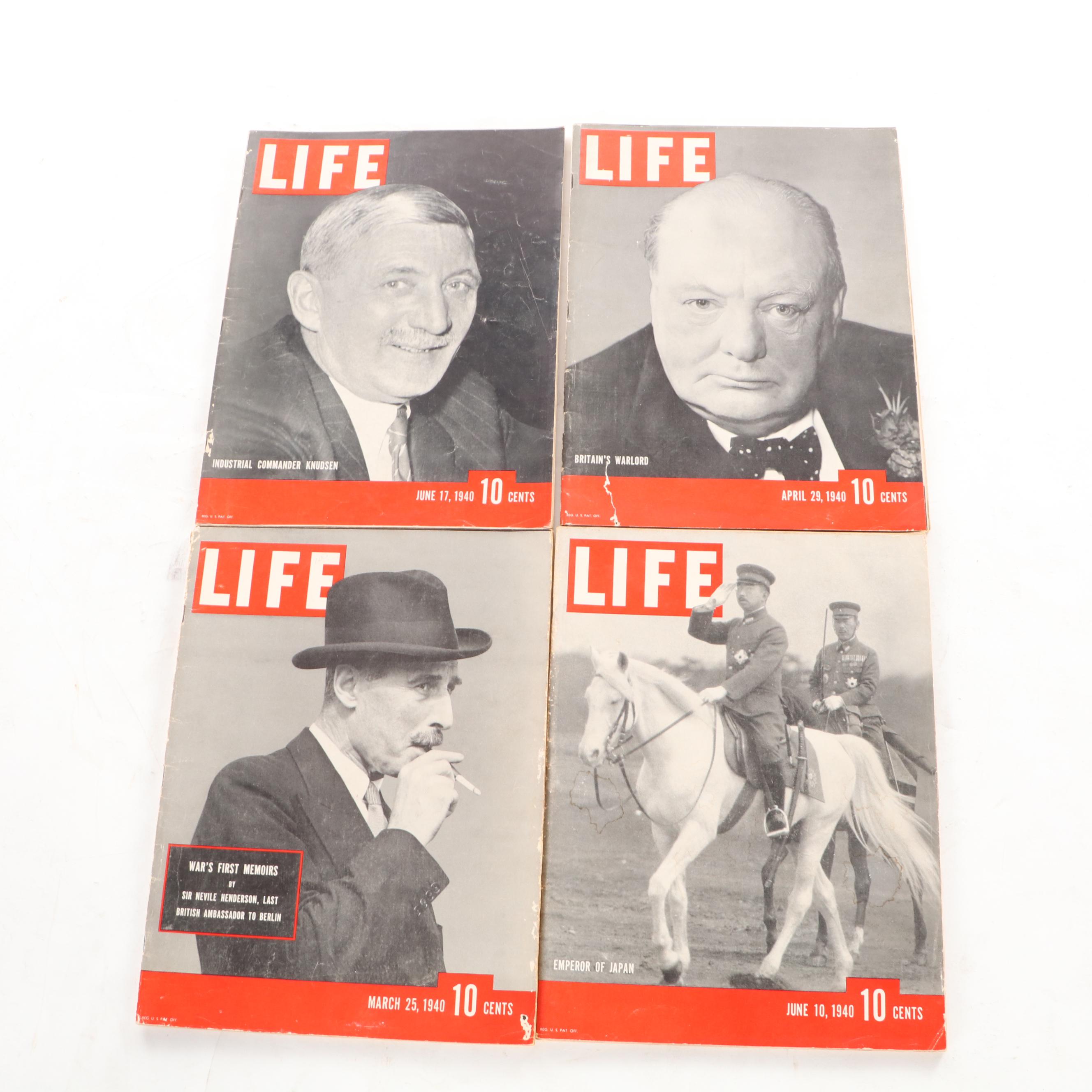 "LIFE" Magazine Collection Featuring World War II and More, 1940s
